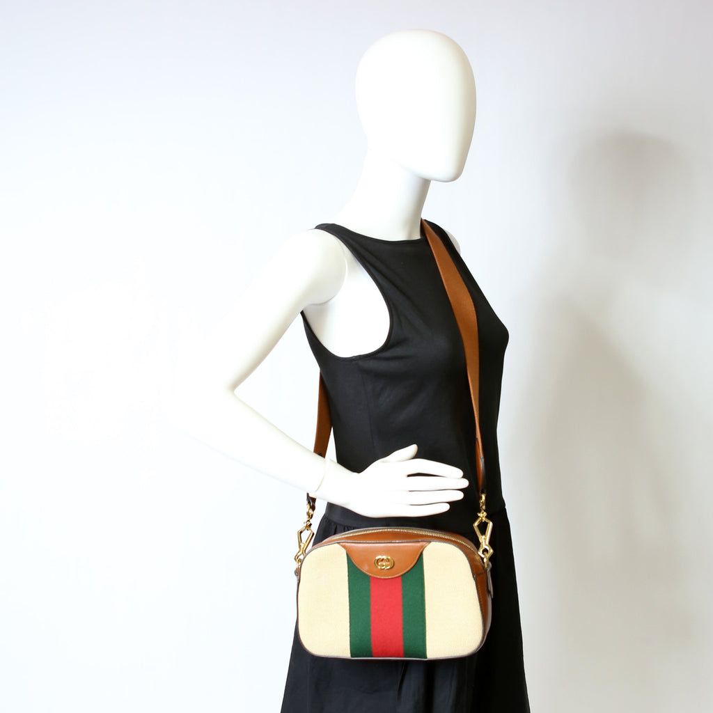 575073 Vintage Web Camera Bag Brown