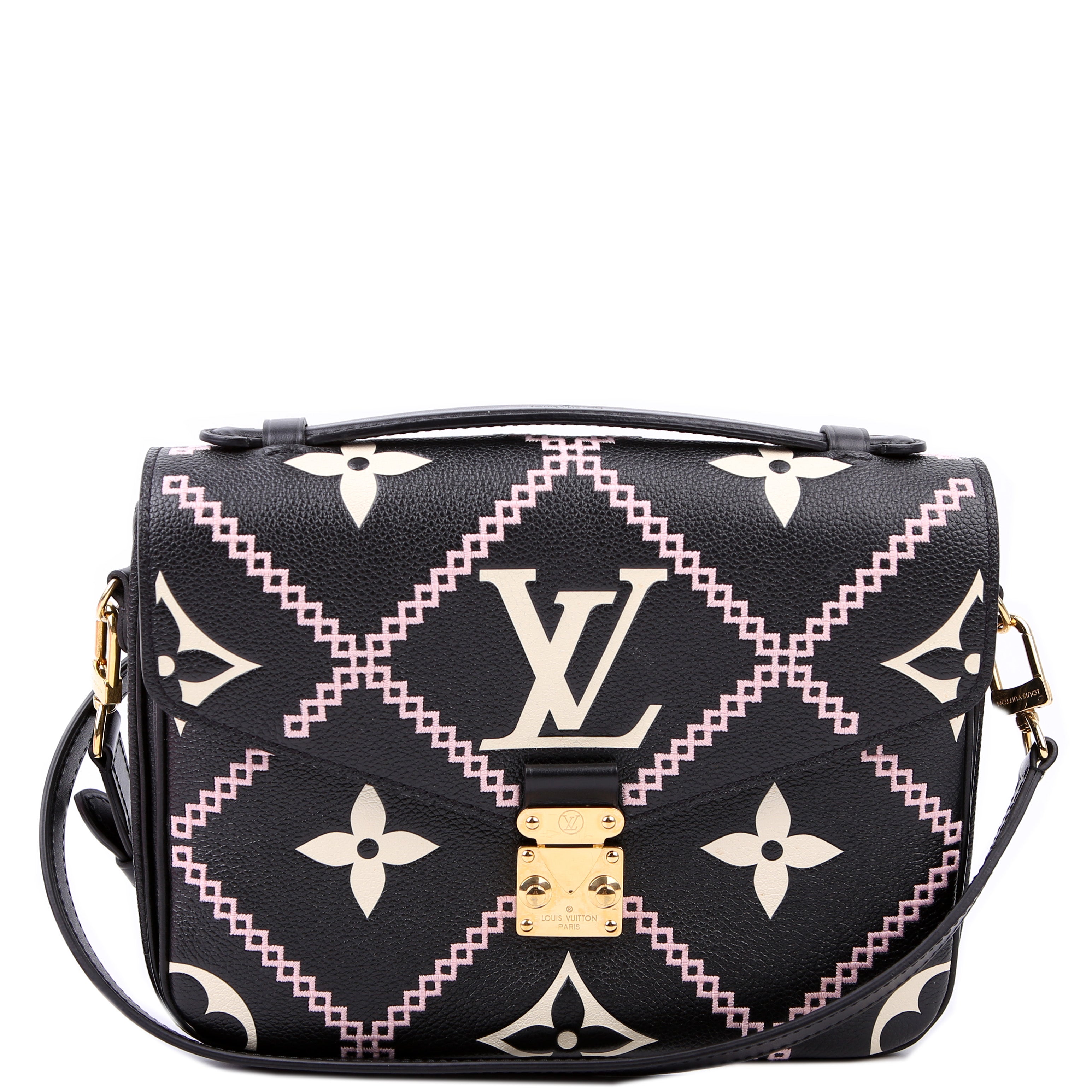 Pochette Metis Empreinte Giant Broderies Black/Pink