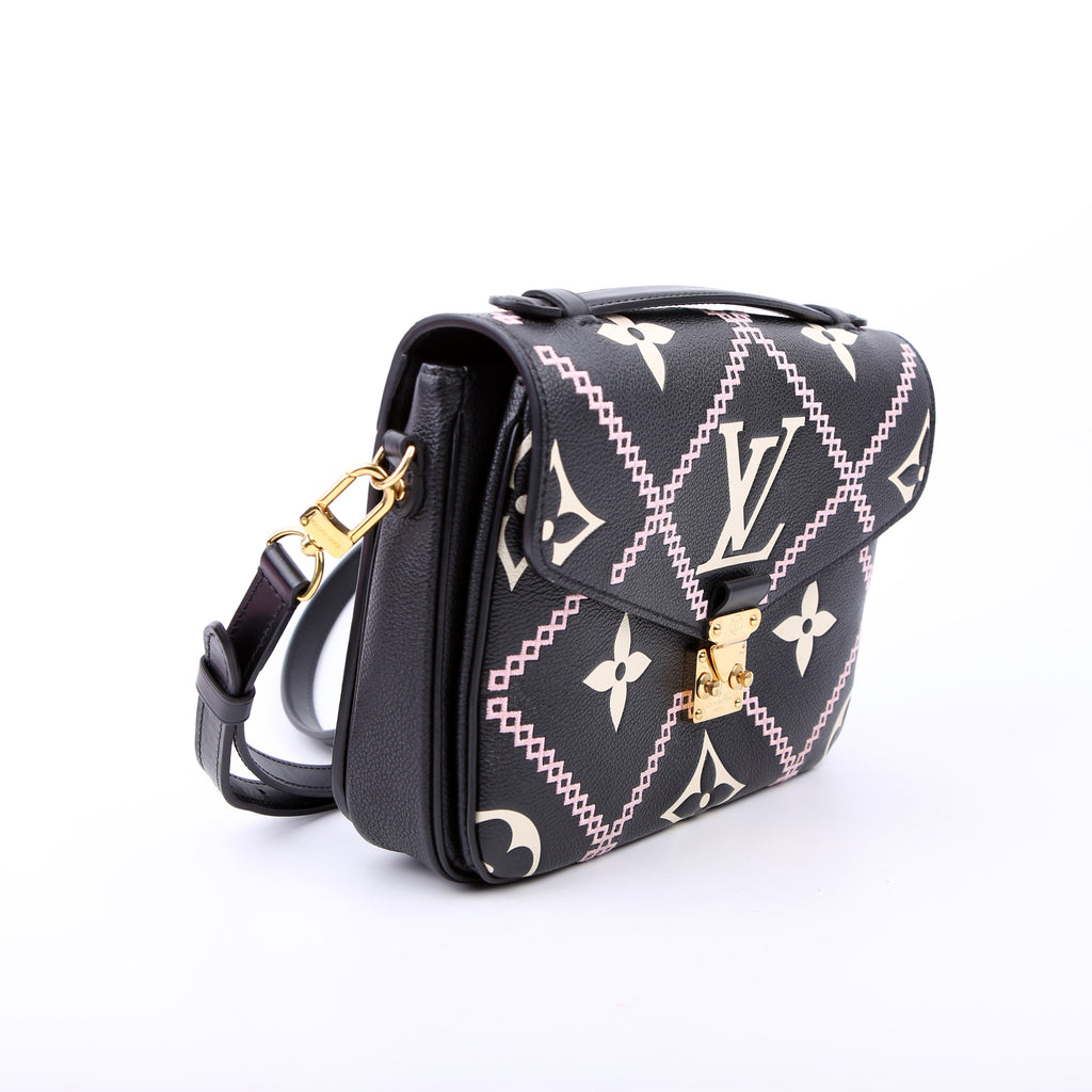 Pochette Metis Empreinte Giant Broderies Black/Pink