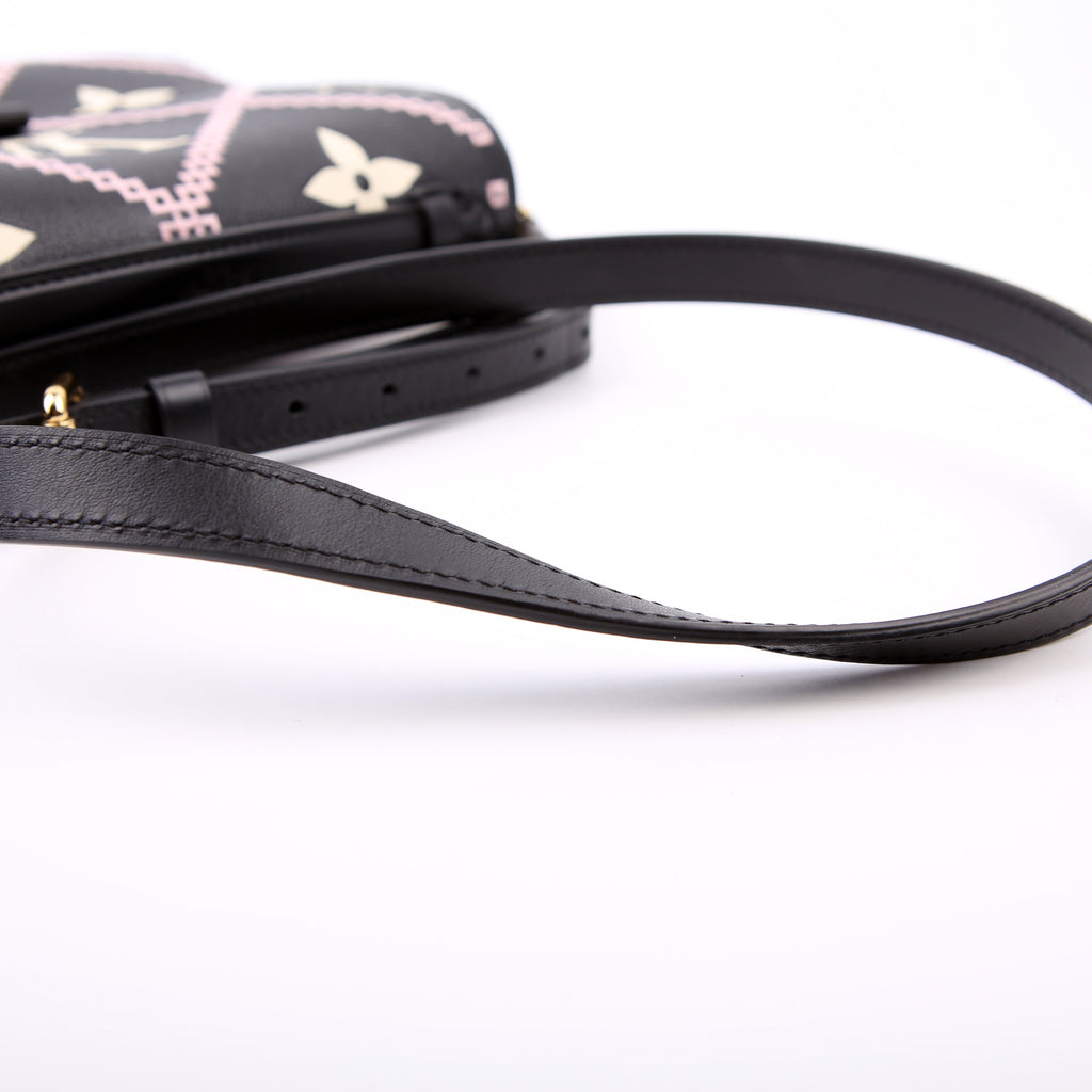 Pochette Metis Empreinte Giant Broderies Black/Pink