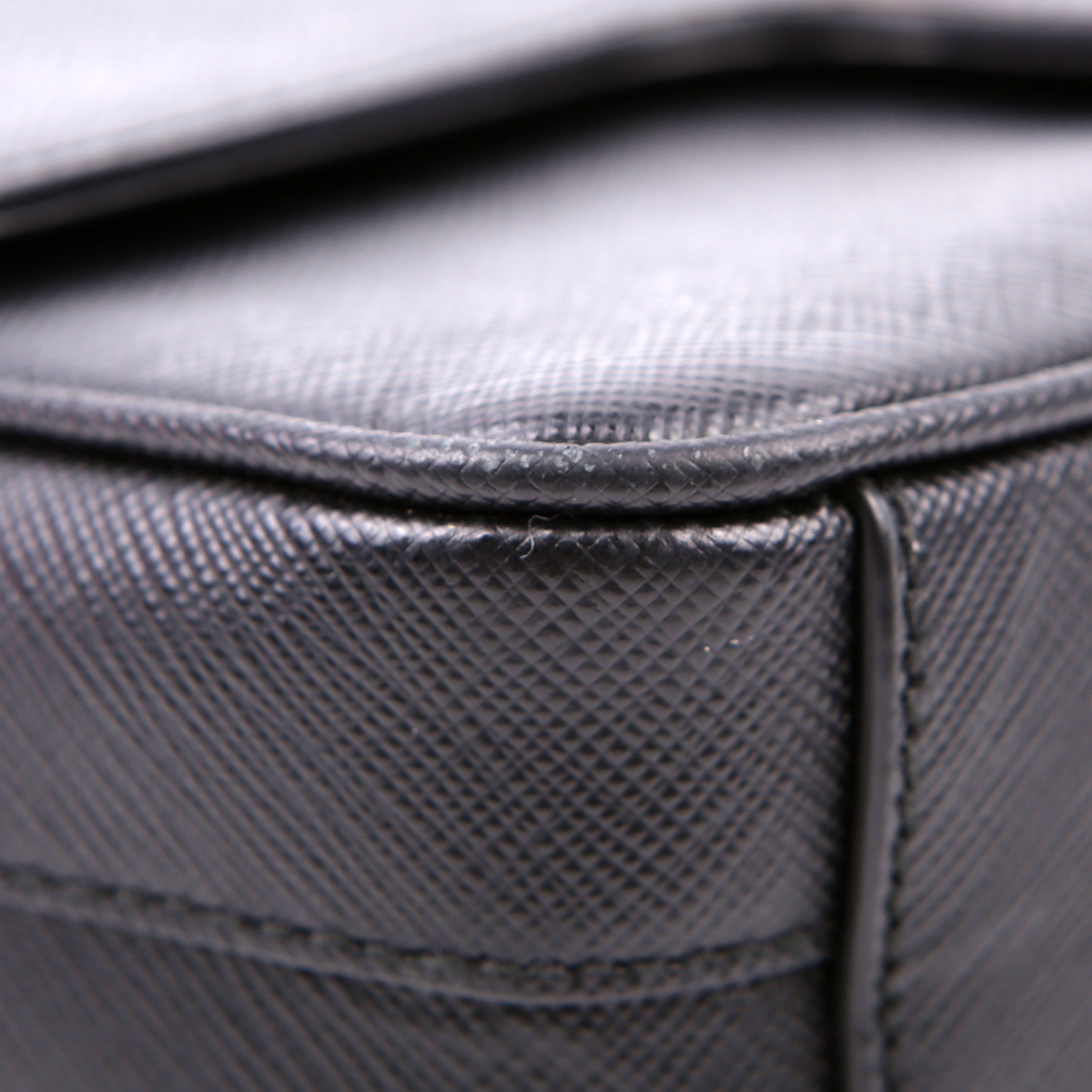 Pattina Flap Saffiano Small Black