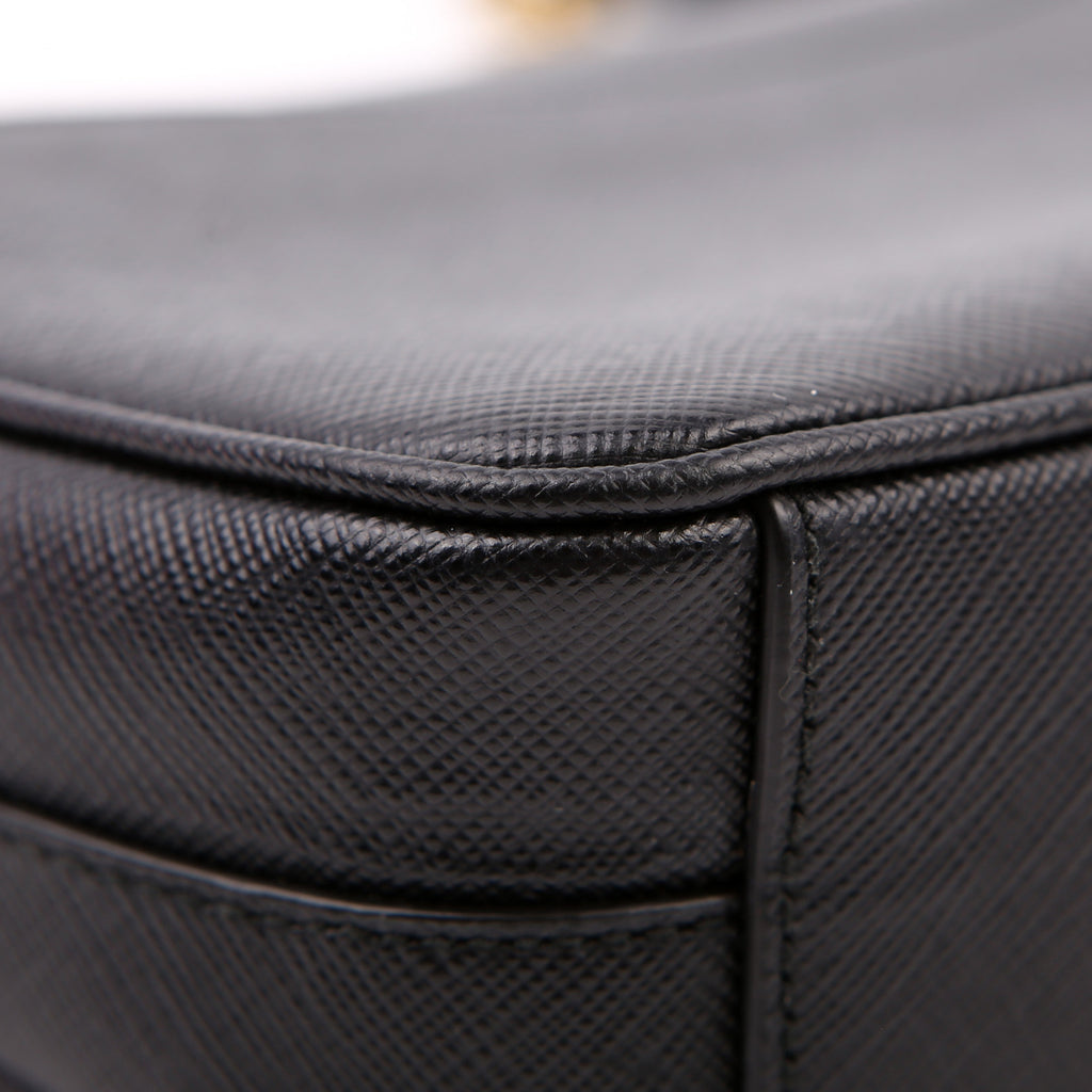 Pattina Flap Saffiano Small Black