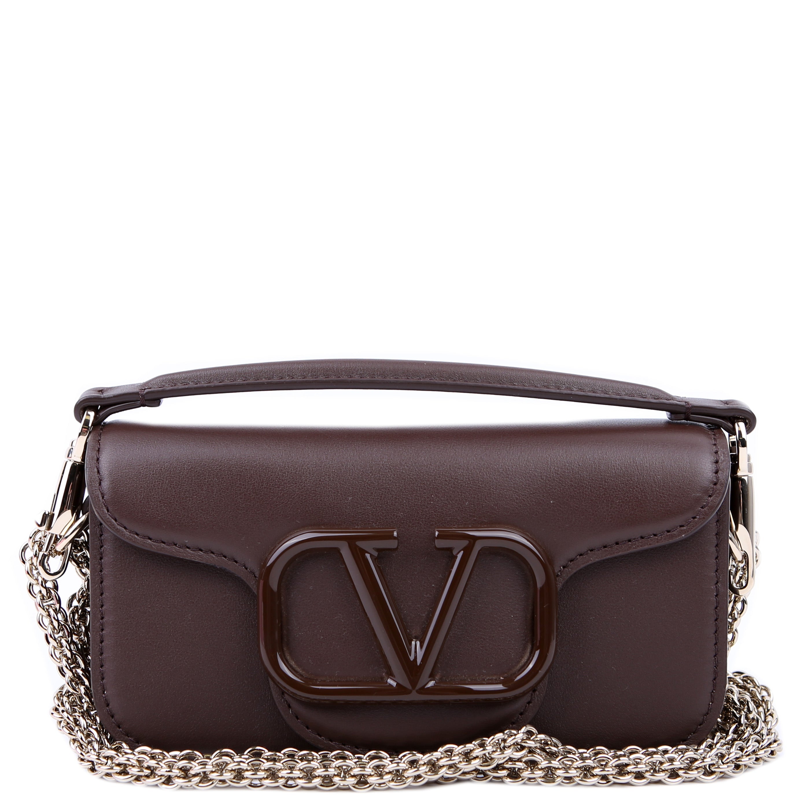 Vlogo Small Loco Calfskin Brown