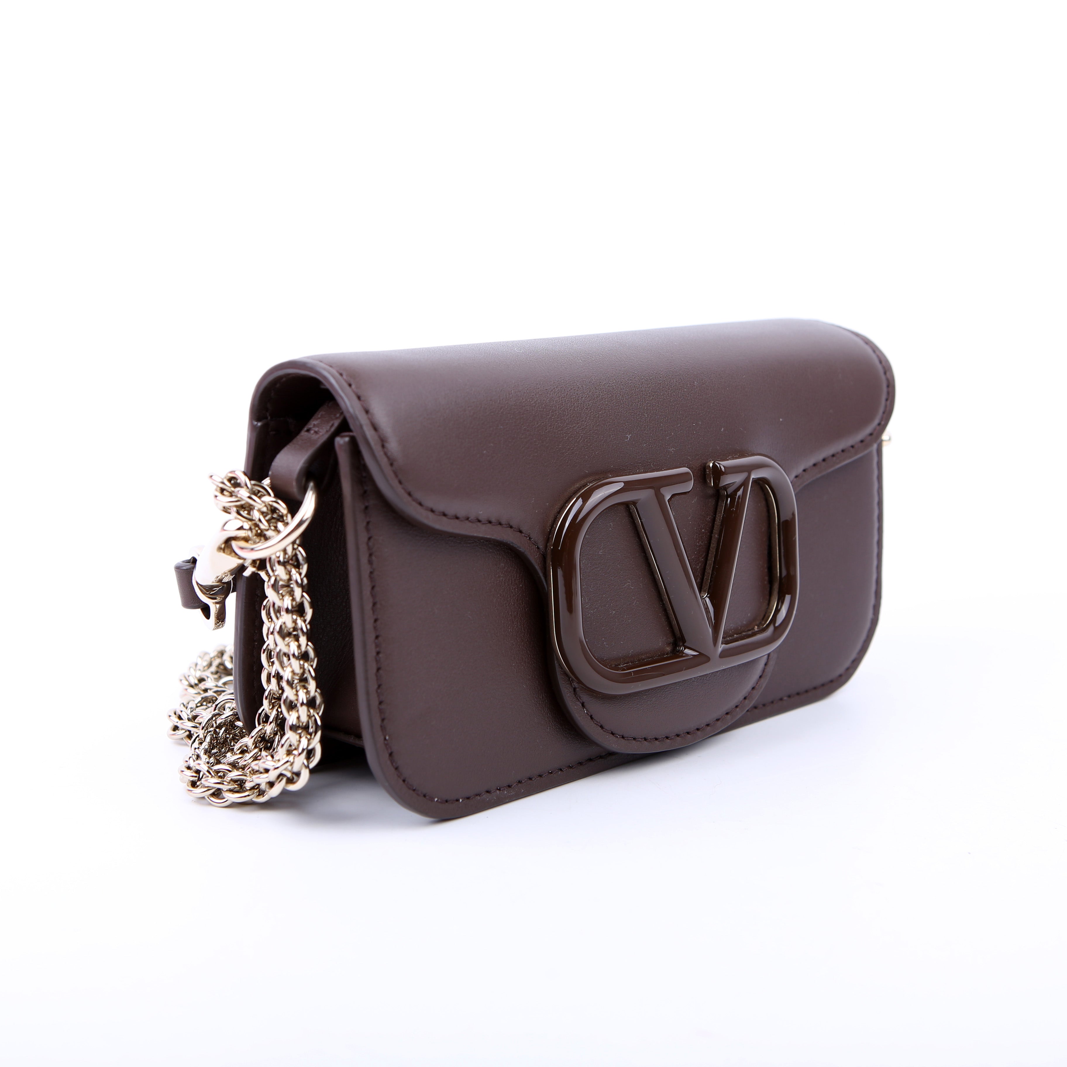 Vlogo Small Loco Calfskin Brown