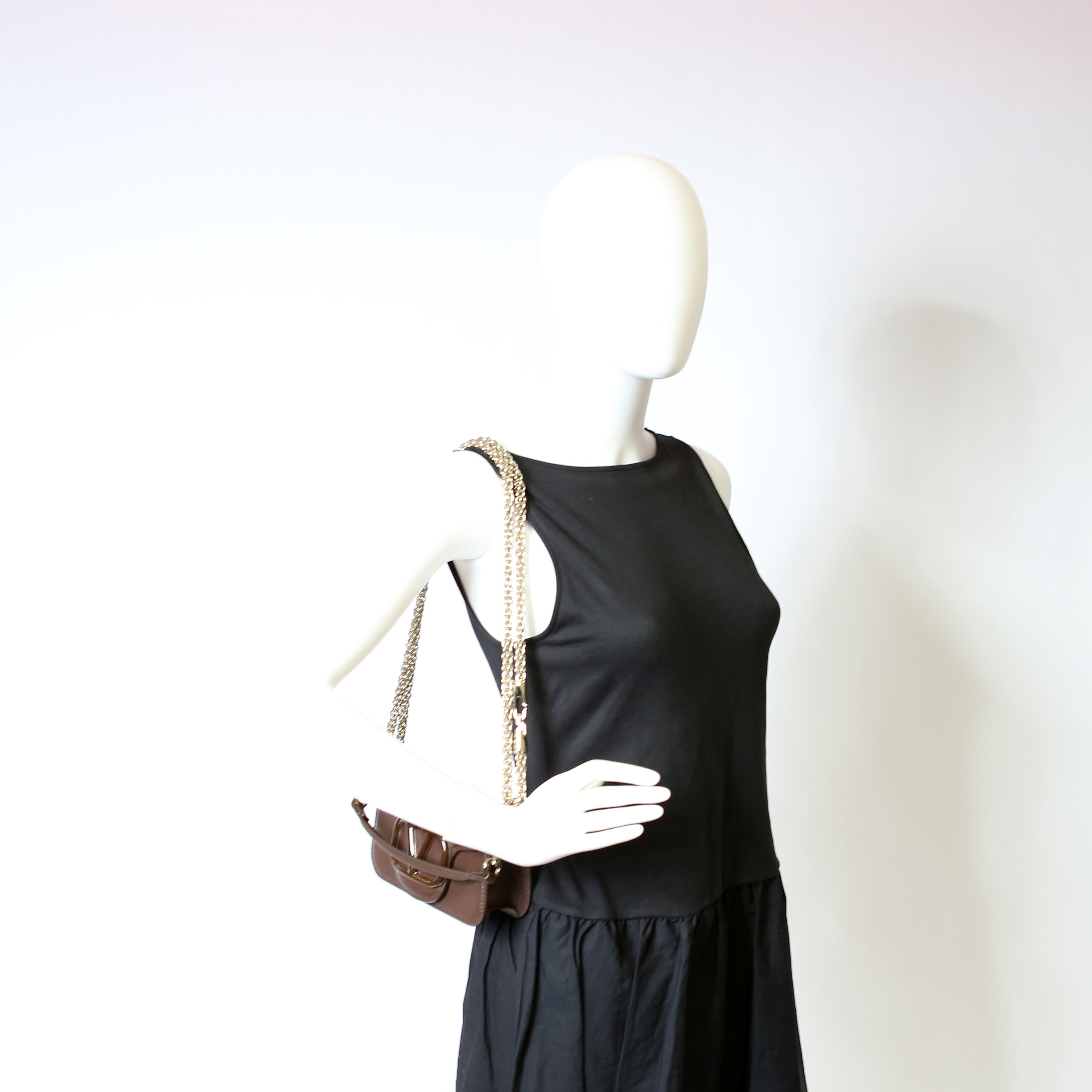Vlogo Small Loco Calfskin Brown