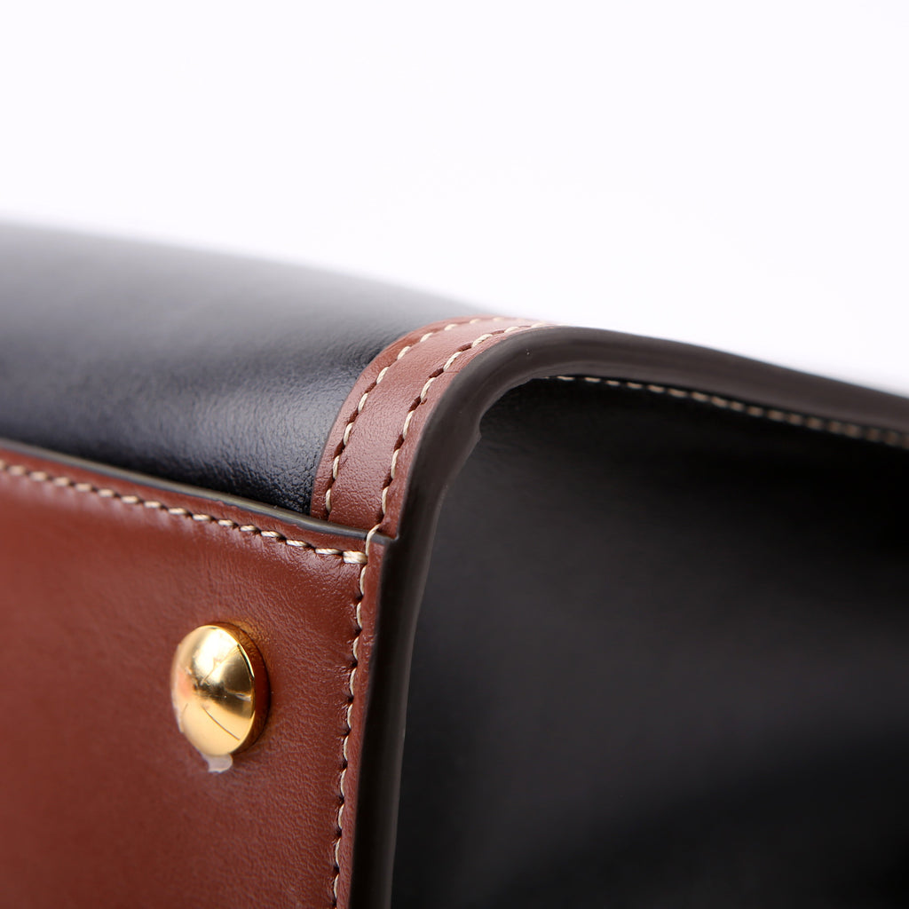 Title Vintage Check Medium Tote Black/Brown