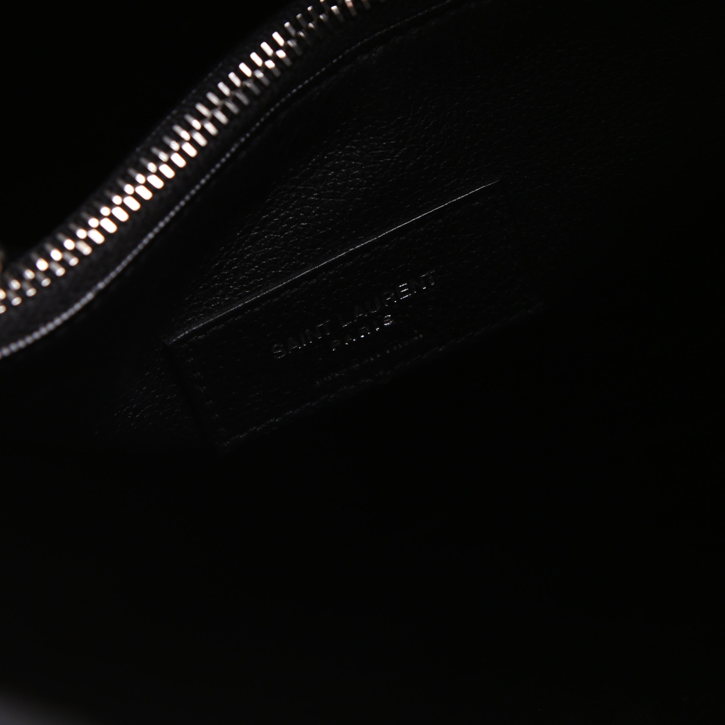 SAINT LAURENT 716140 Le 5 A 7 Supple Medium Canvas/Crystal Black