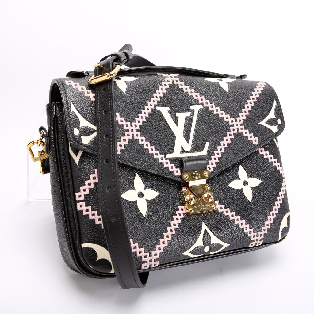 Pochette Metis Empreinte Giant Broderies Black/Pink