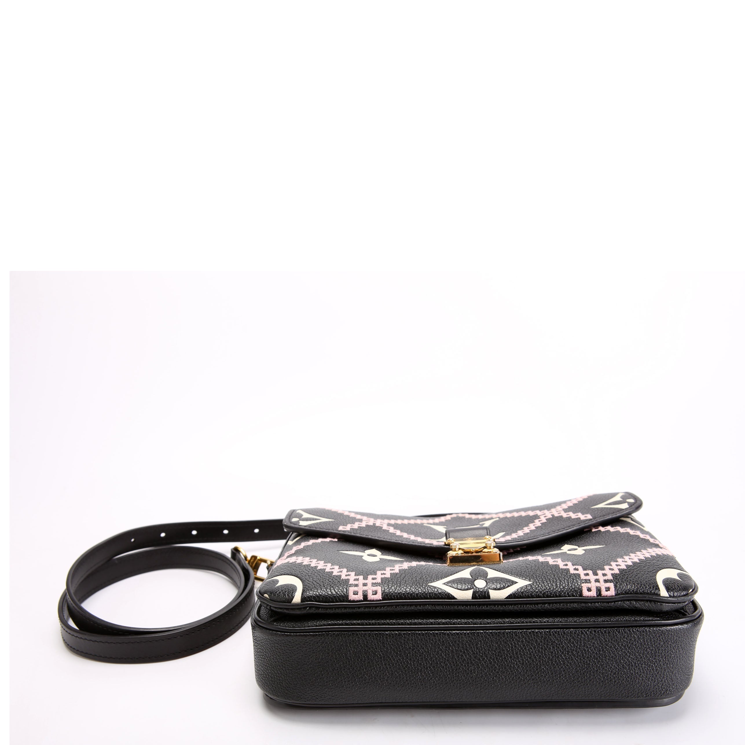 Pochette Metis Empreinte Giant Broderies Black/Pink