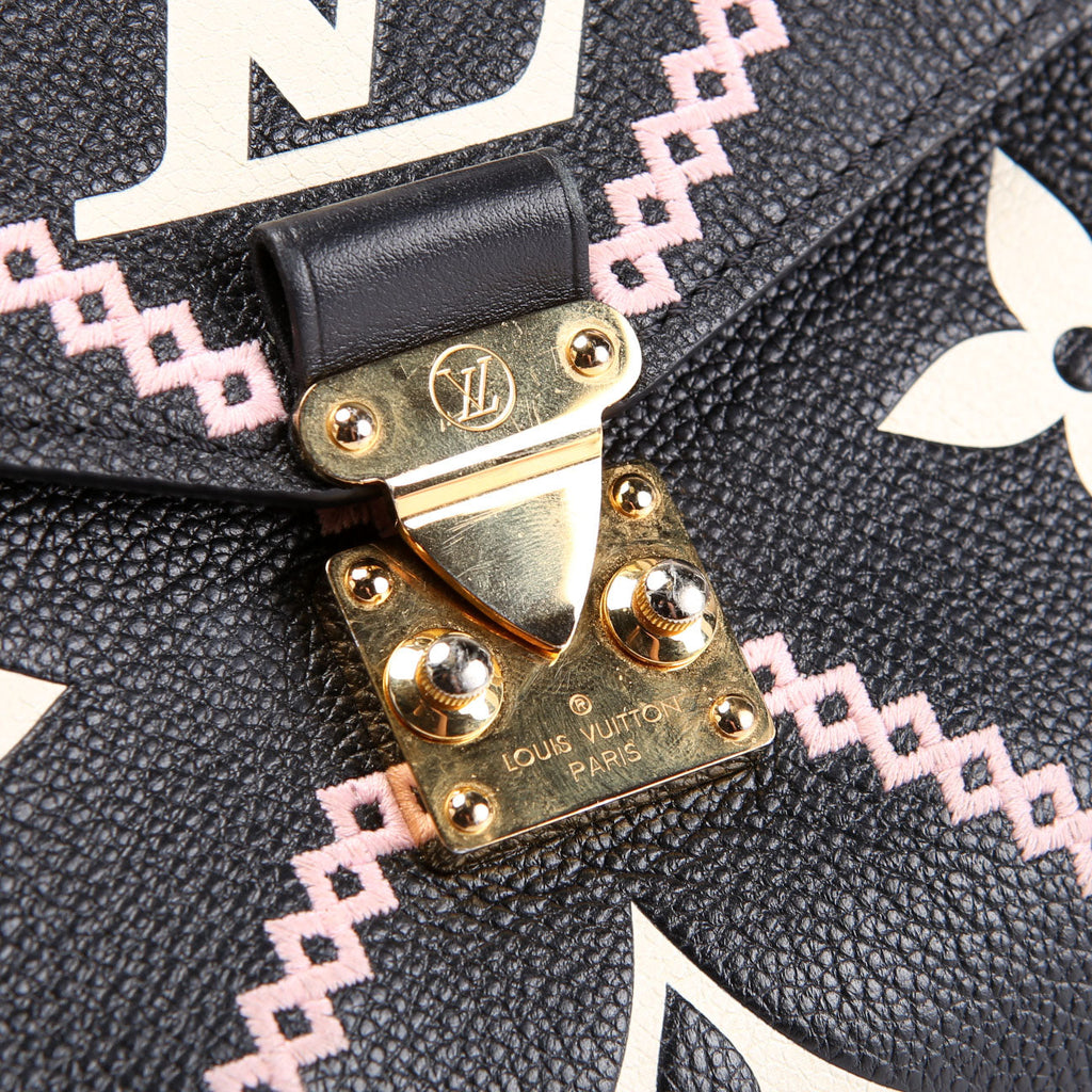 Pochette Metis Empreinte Giant Broderies Black/Pink