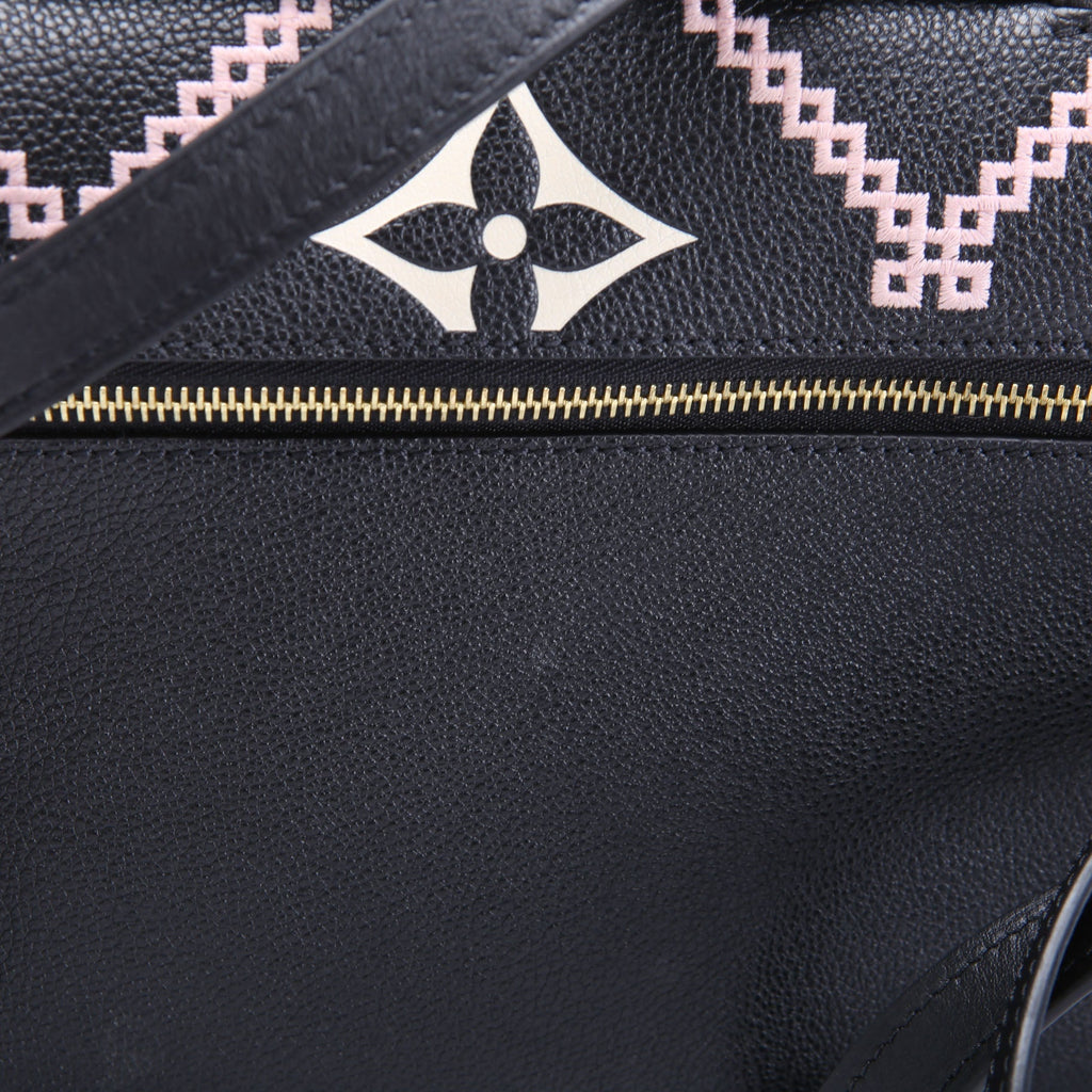 Pochette Metis Empreinte Giant Broderies Black/Pink