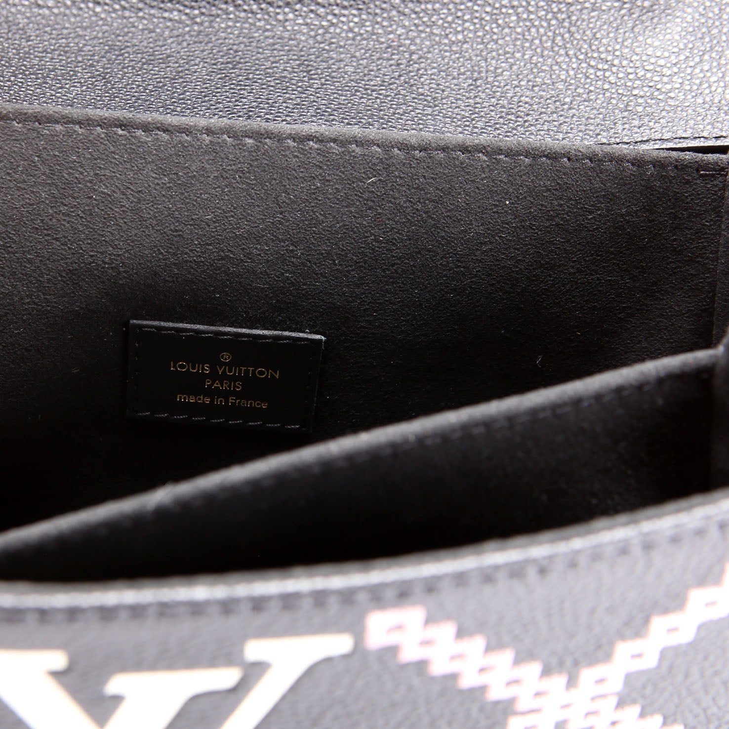 Pochette Metis Empreinte Giant Broderies Black/Pink