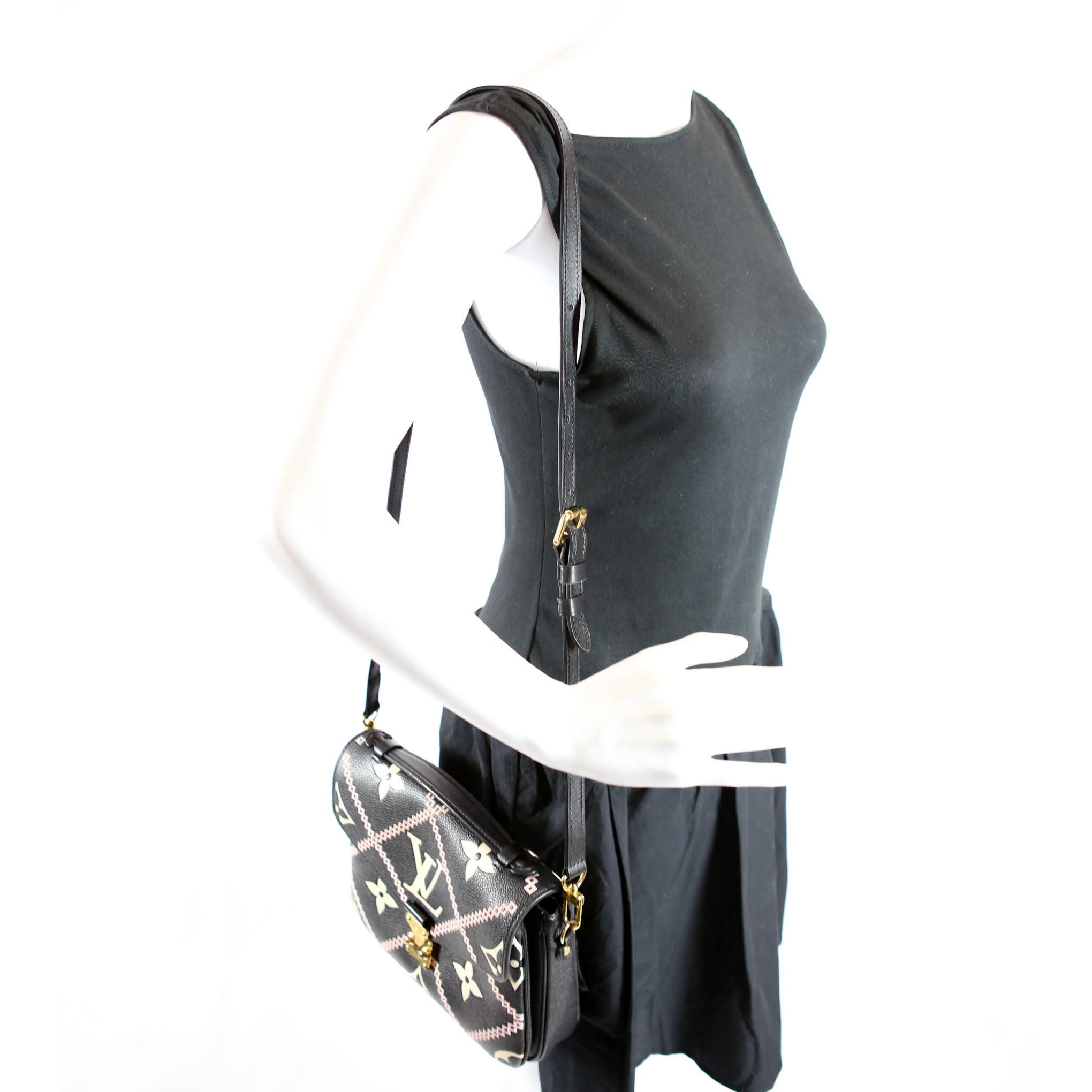 Pochette Metis Empreinte Giant Broderies Black/Pink
