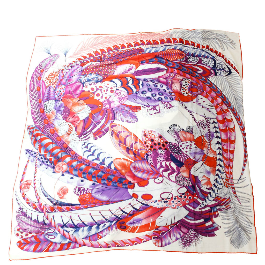 Scarf: Shawl Plumes En Fete 140 Cashmere Multi