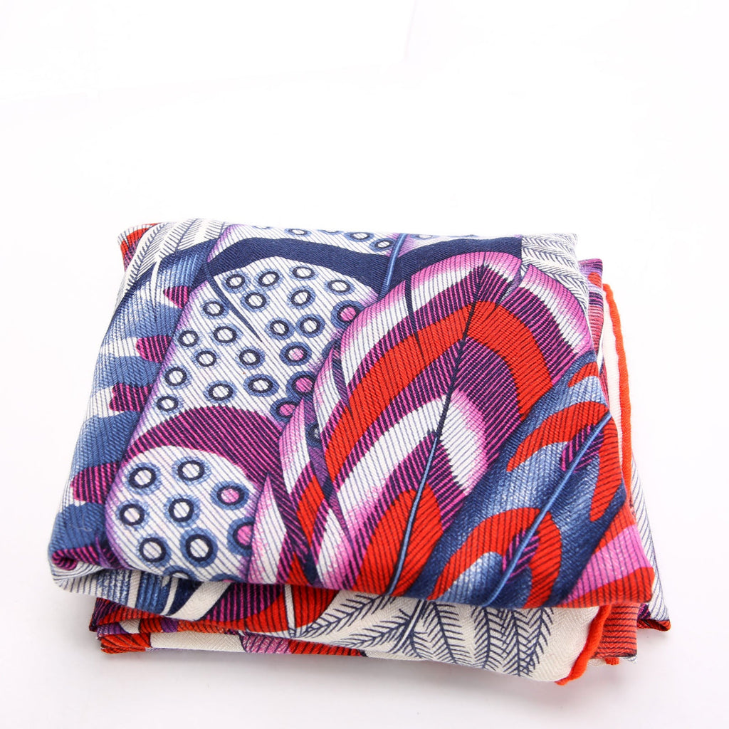 Scarf: Shawl Plumes En Fete 140 Cashmere Multi