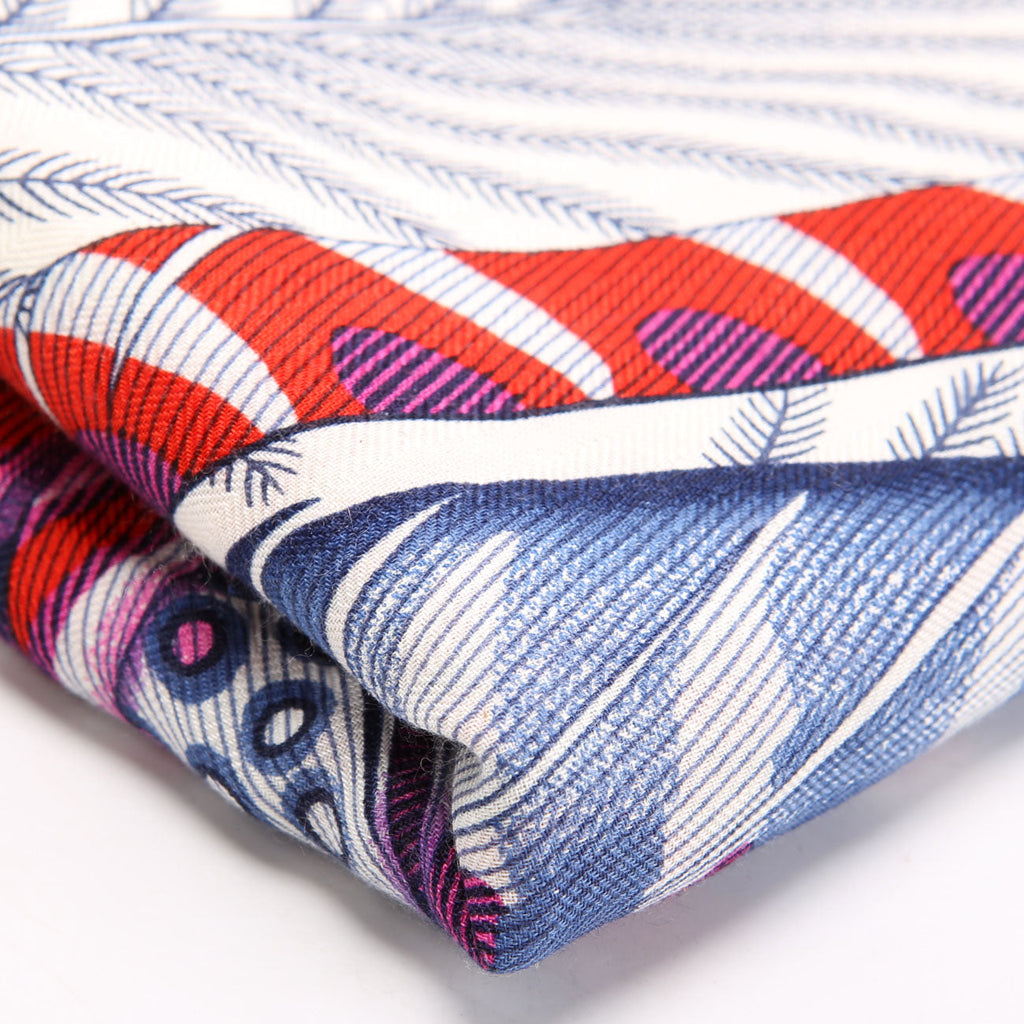 Scarf: Shawl Plumes En Fete 140 Cashmere Multi