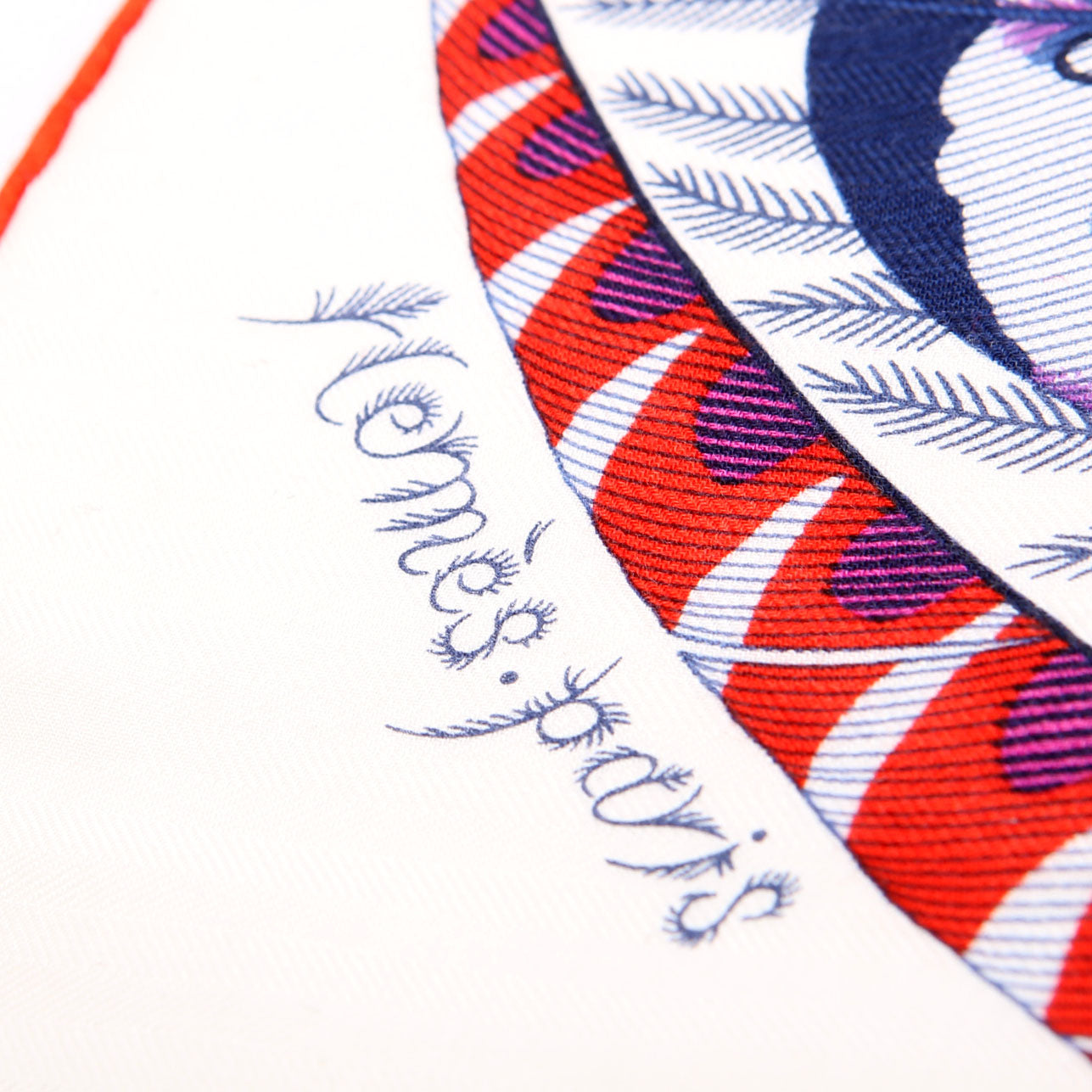 Scarf: Shawl Plumes En Fete 140 Cashmere Multi