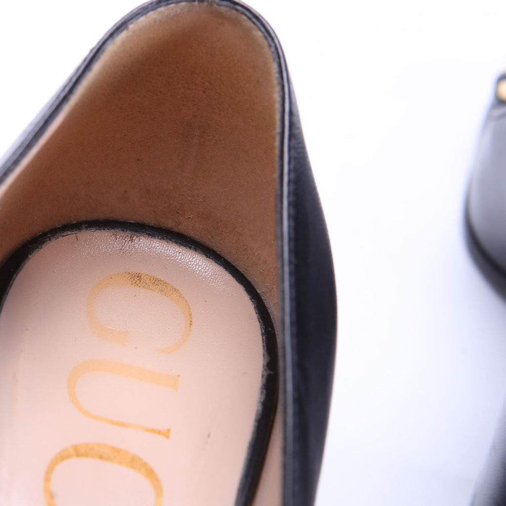 Malaga Horsebit Pumps Size 39 Black