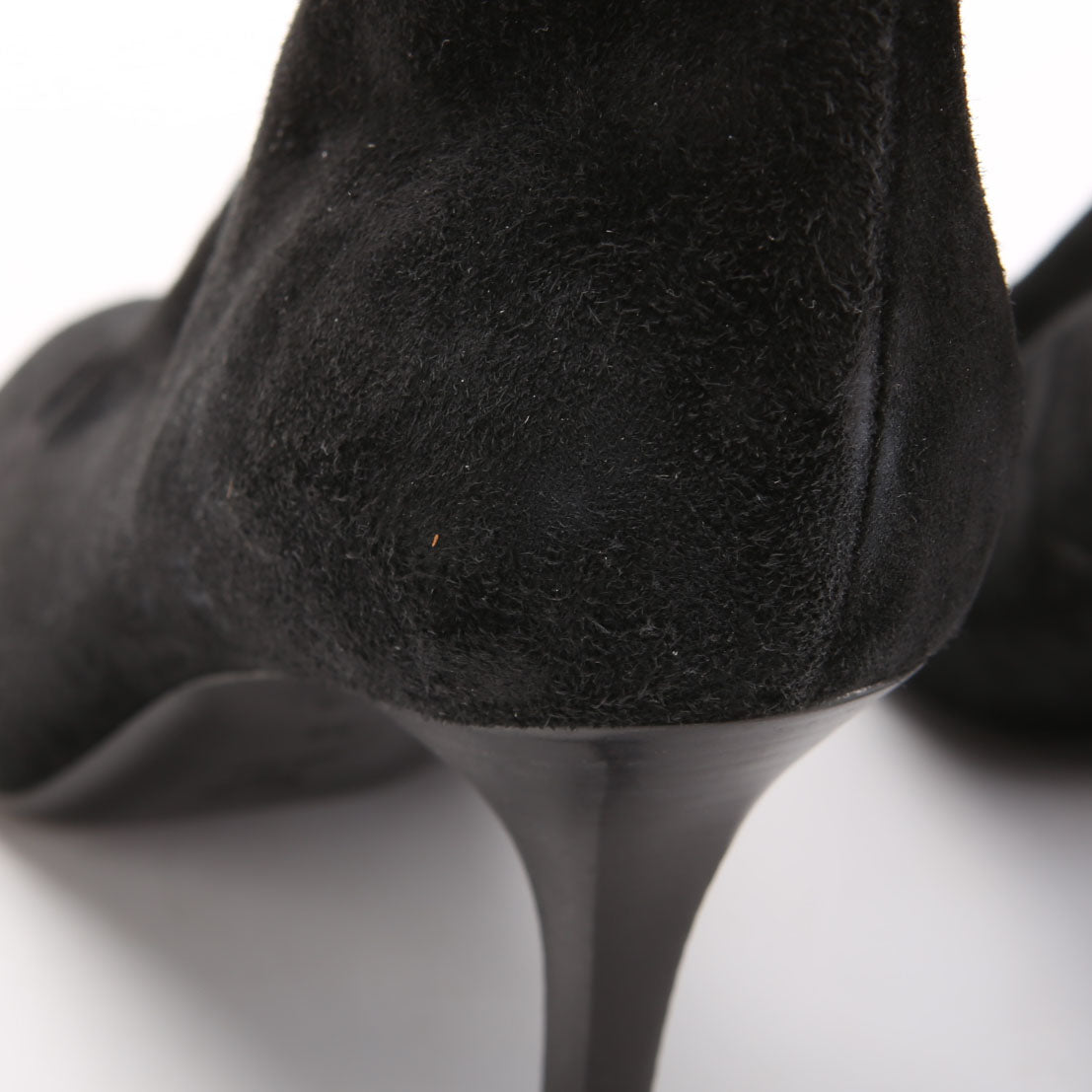 Suede Ponyhair Heel Boots Size 38 Leopard/Black