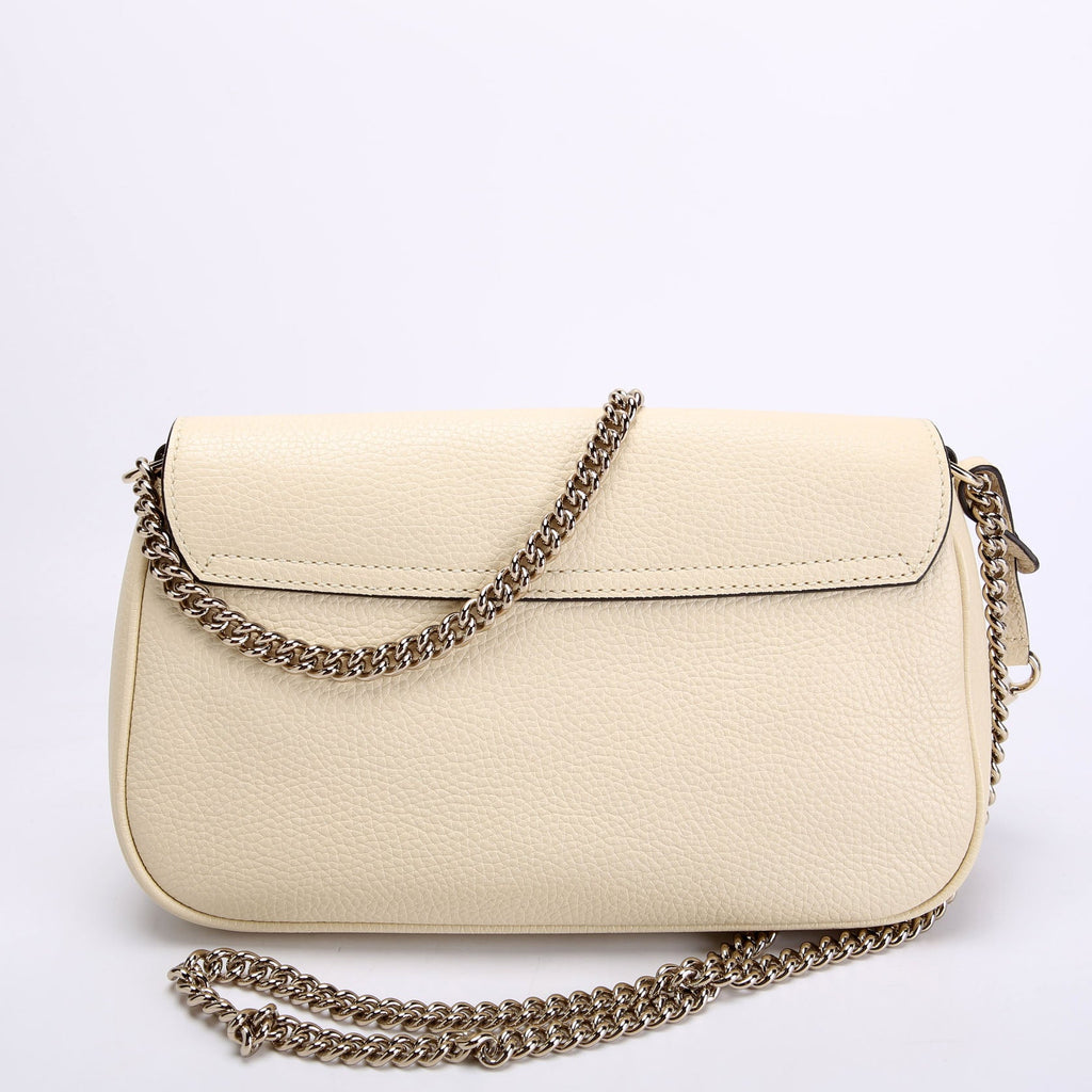 536224 Soho Chain Tassel Flap Cream