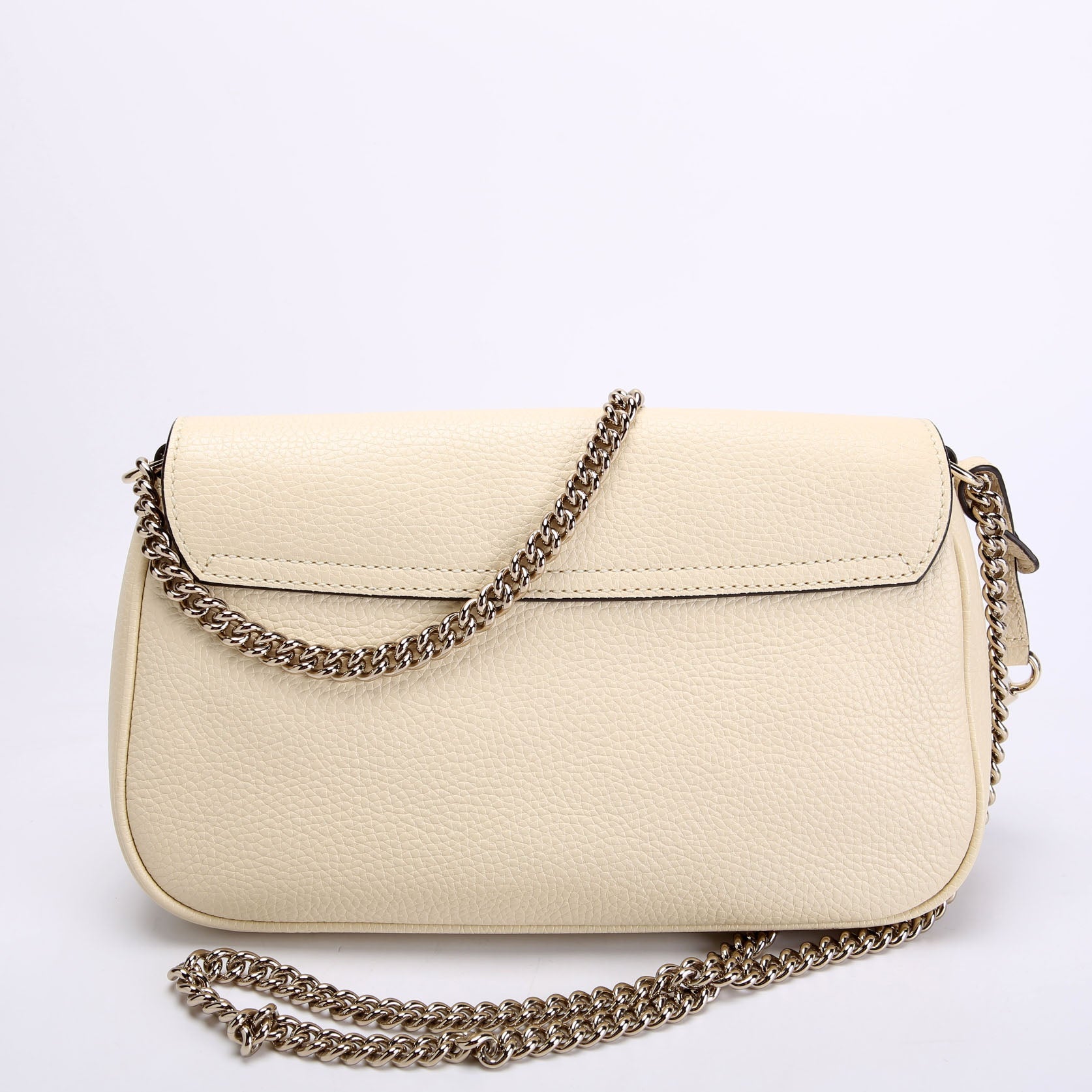 536224 Soho Chain Tassel Flap Cream