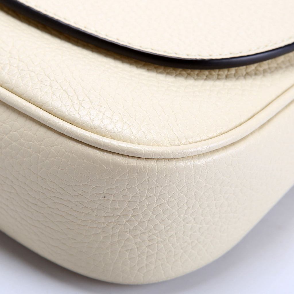 536224 Soho Chain Tassel Flap Cream