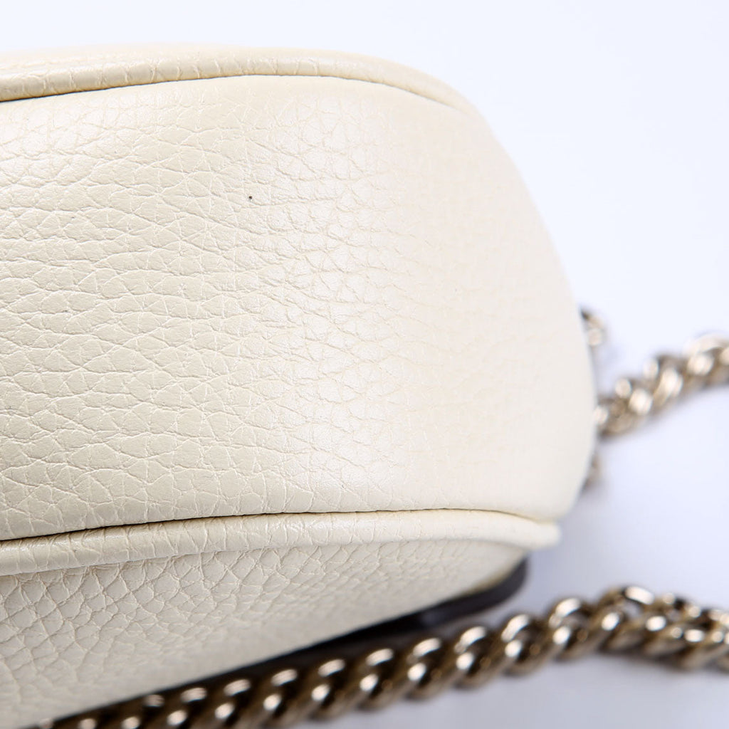 536224 Soho Chain Tassel Flap Cream