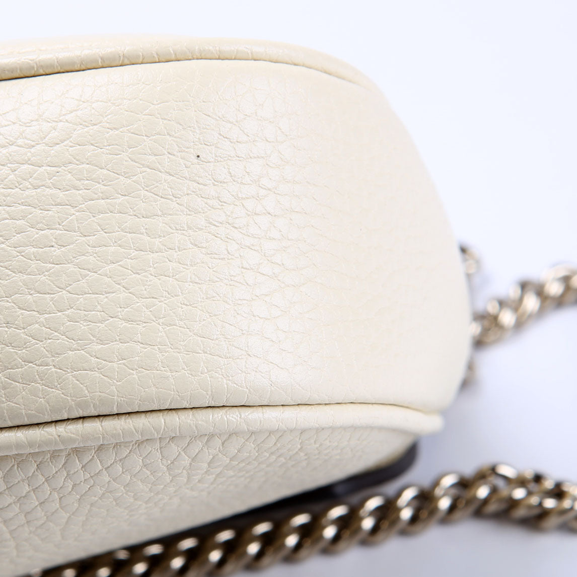 536224 Soho Chain Tassel Flap Cream