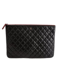 O Case Large Caviar Black