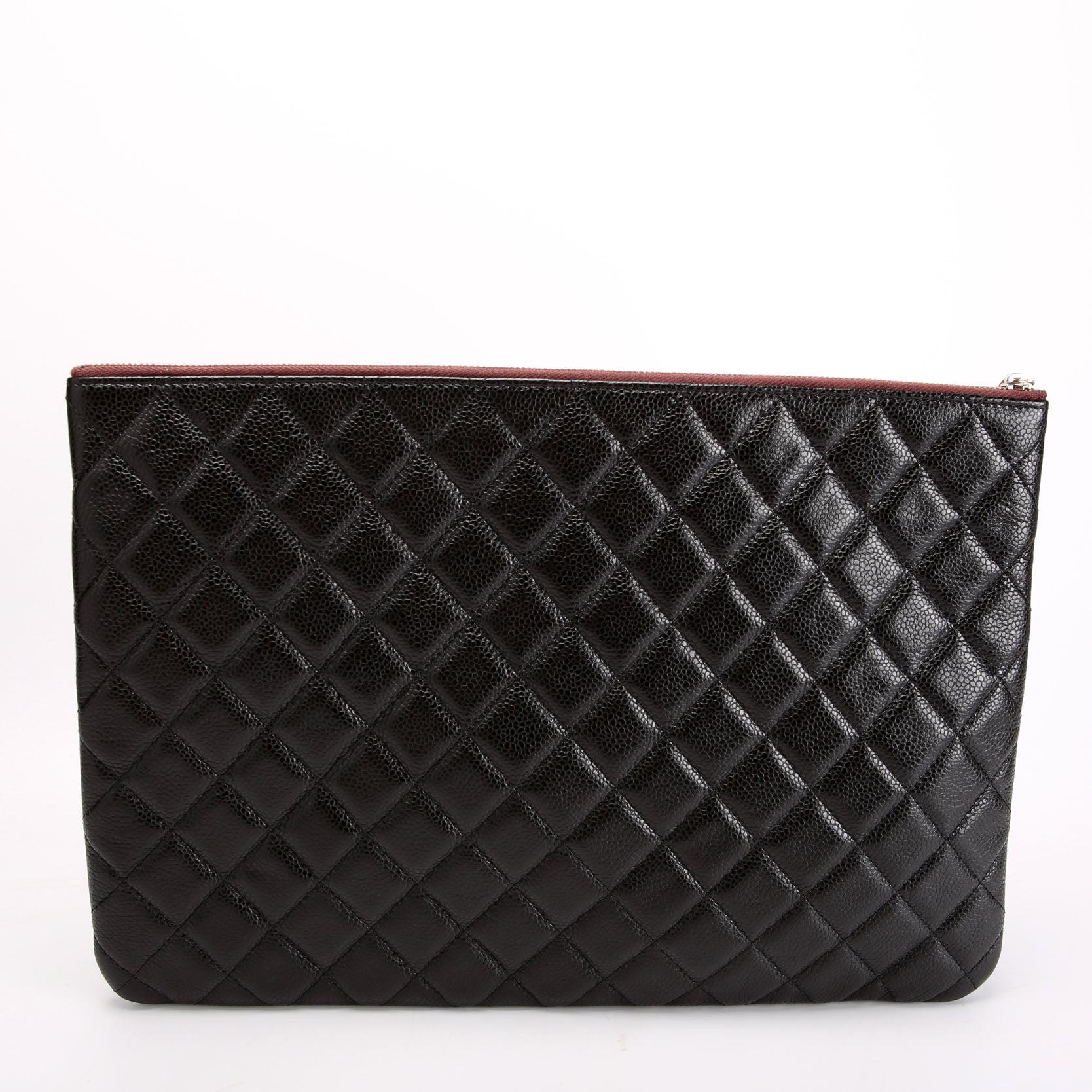 O Case Large Caviar Black