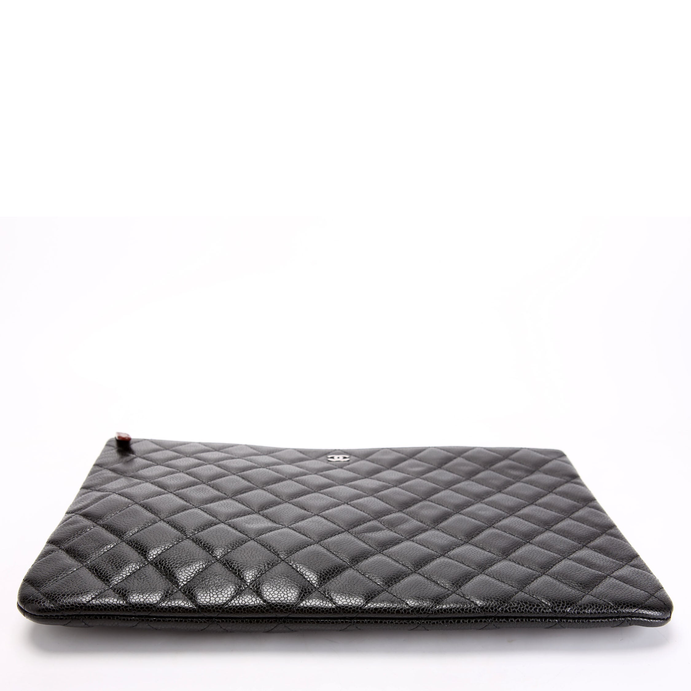 O Case Large Caviar Black