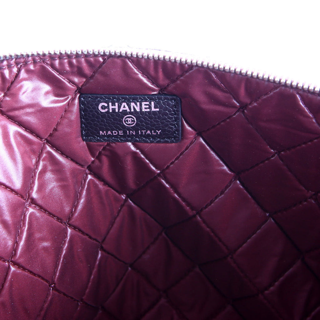 O Case Large Caviar Black