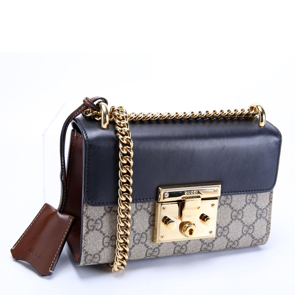 409487 Padlock GG Supreme Small Black