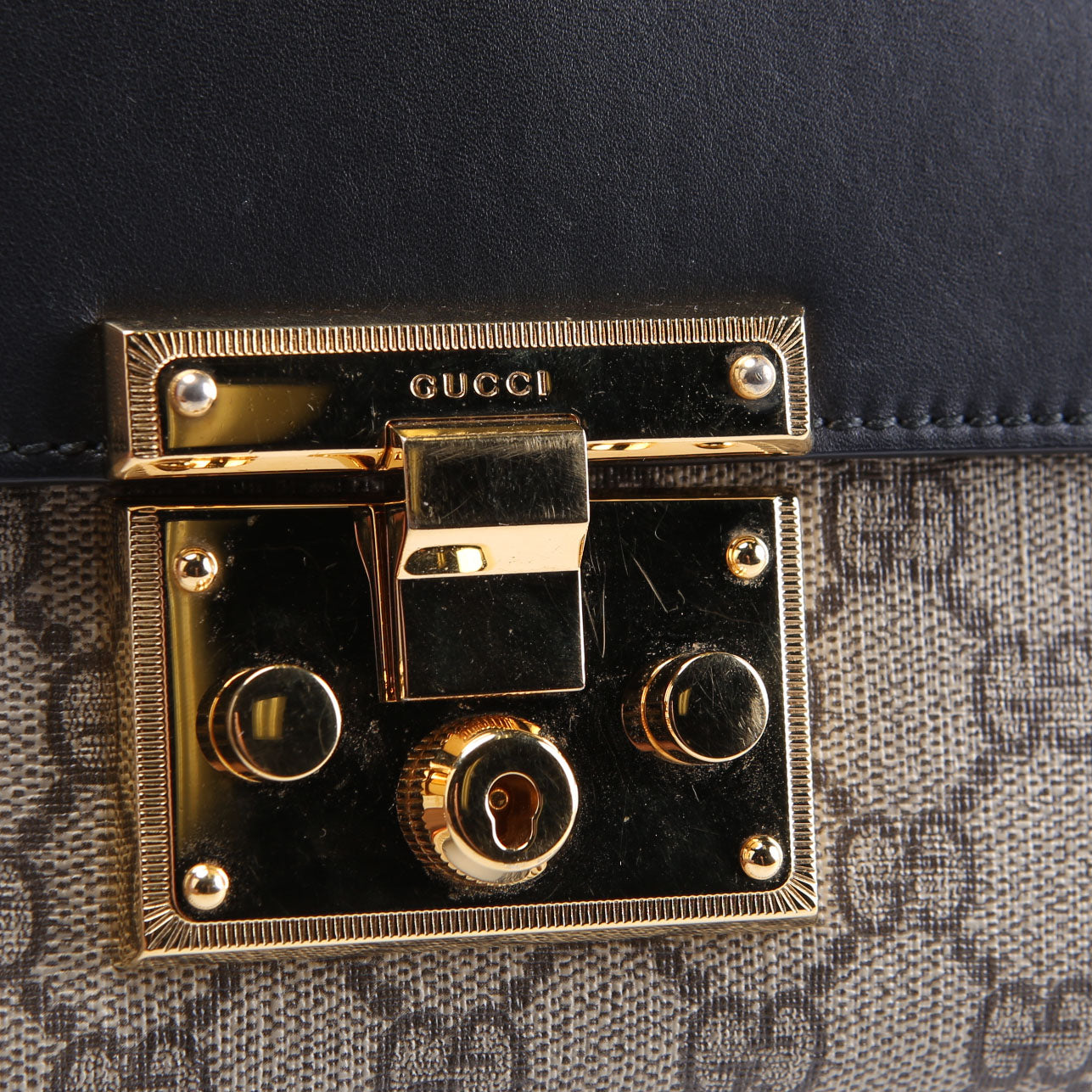 409487 Padlock GG Supreme Small Black