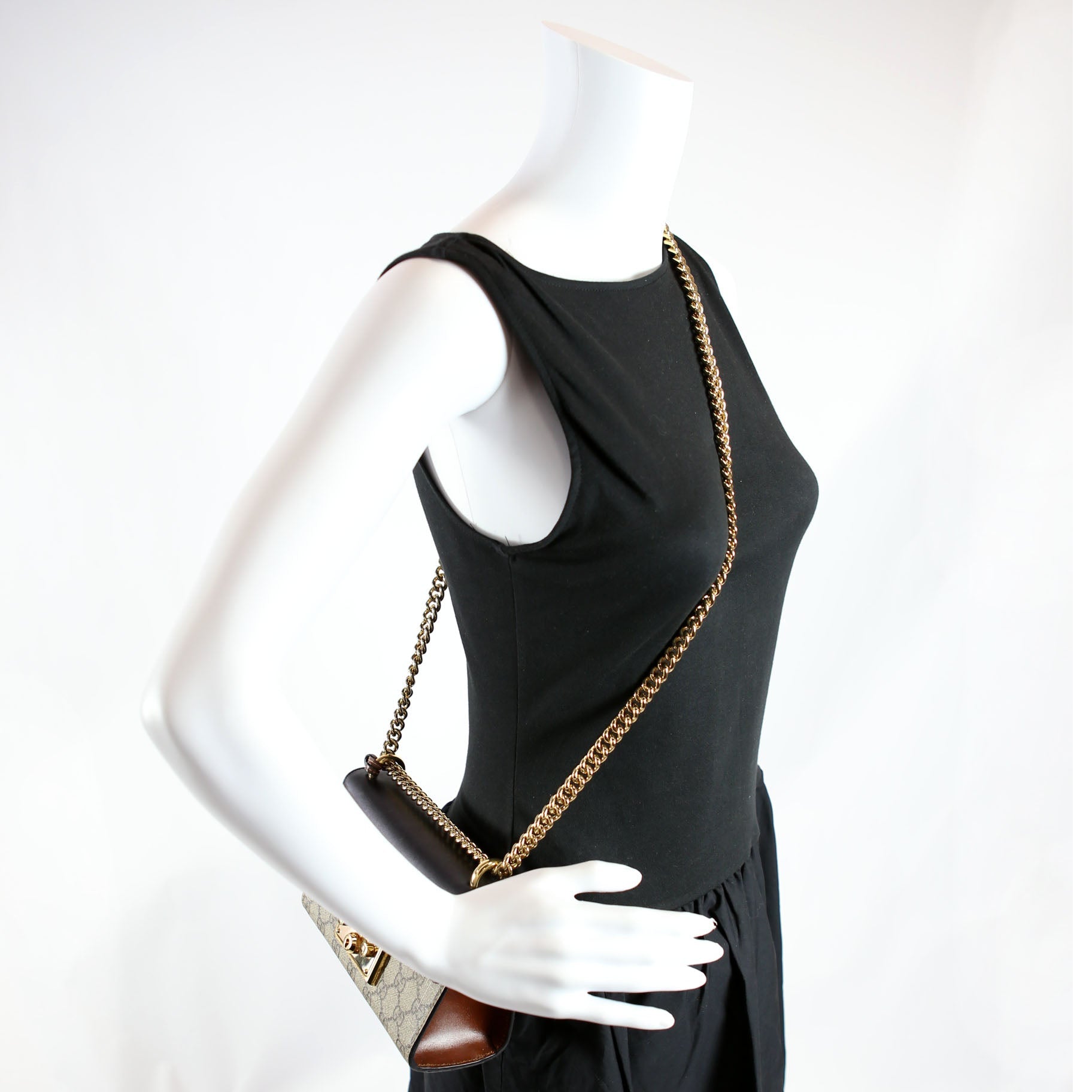 409487 Padlock GG Supreme Small Black