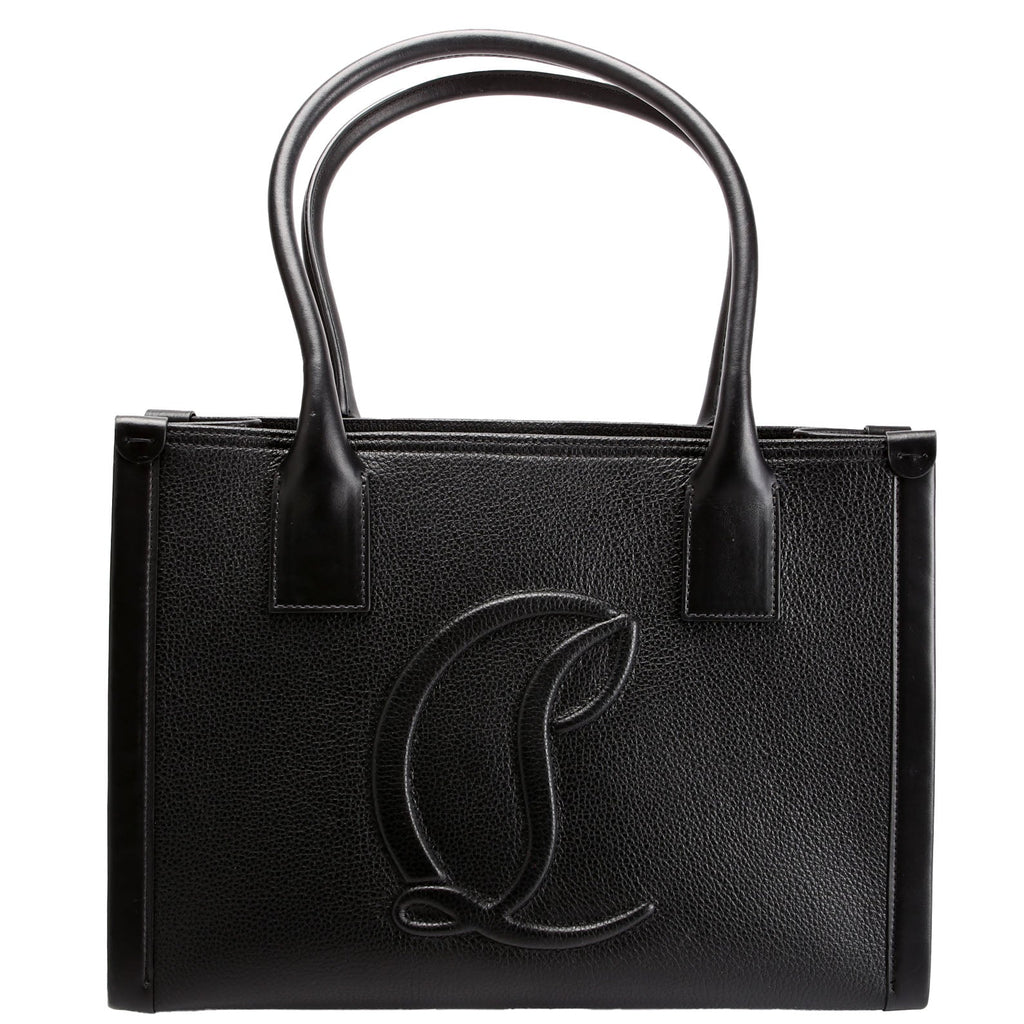 By My Side EMB Tote Small Black/Red