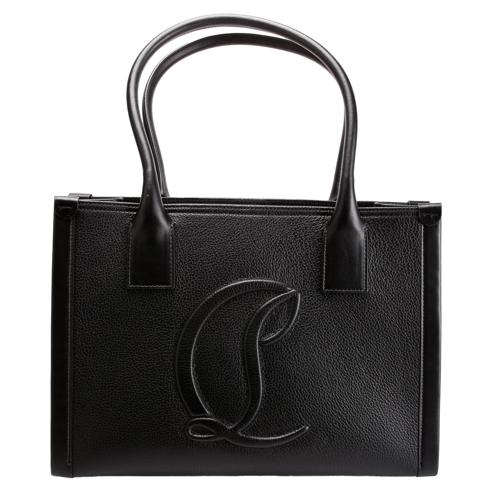 By My Side EMB Tote Small Black/Red