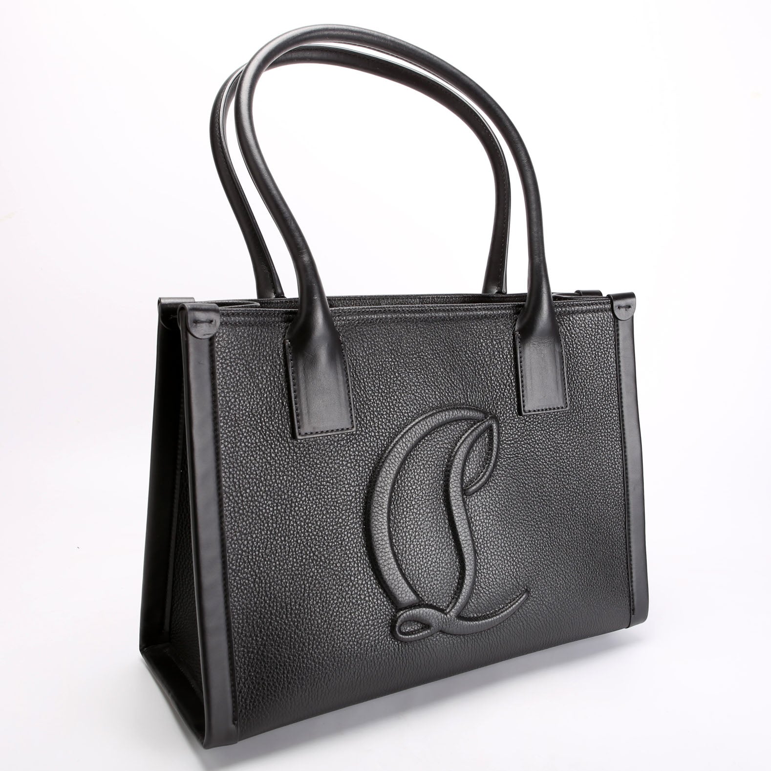 By My Side EMB Tote Small Black/Red