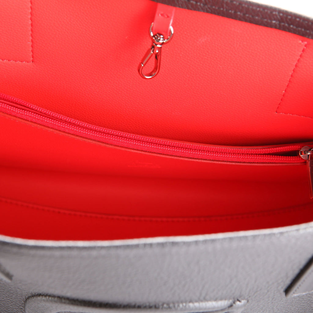 By My Side EMB Tote Small Black/Red