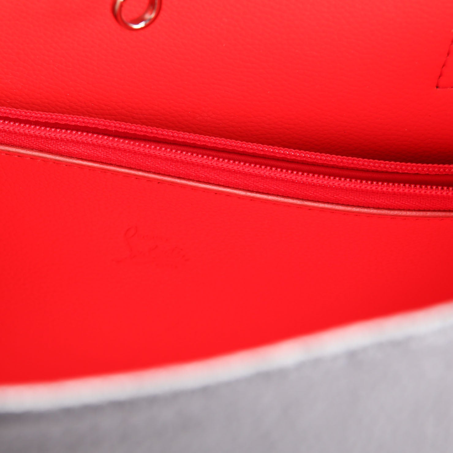 By My Side EMB Tote Small Black/Red