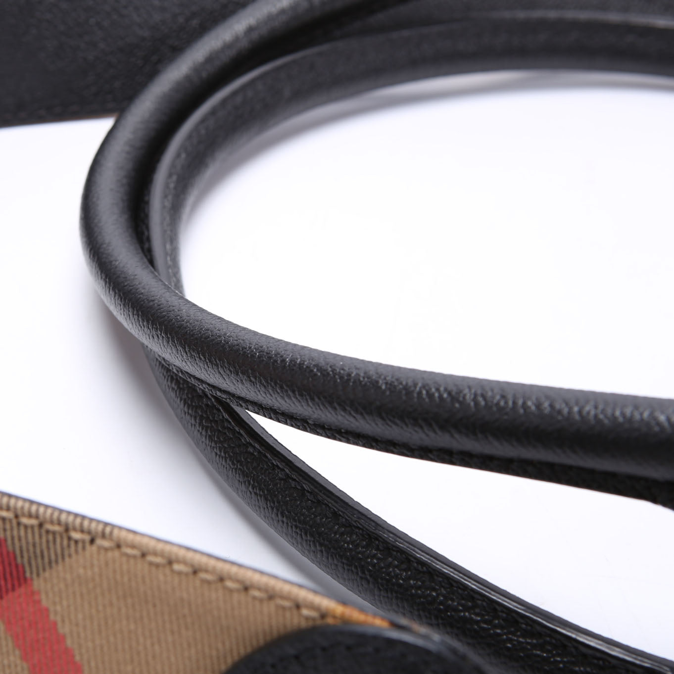 Grained Calfskin Buckle Tote Medium Black/Multicolor