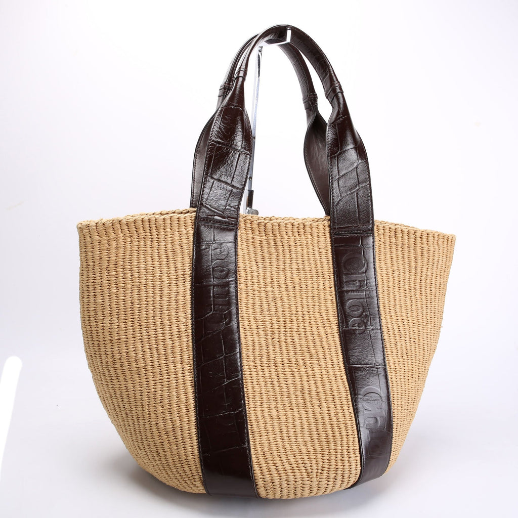 X Mifuko Woody Basket Large Tan/Brown