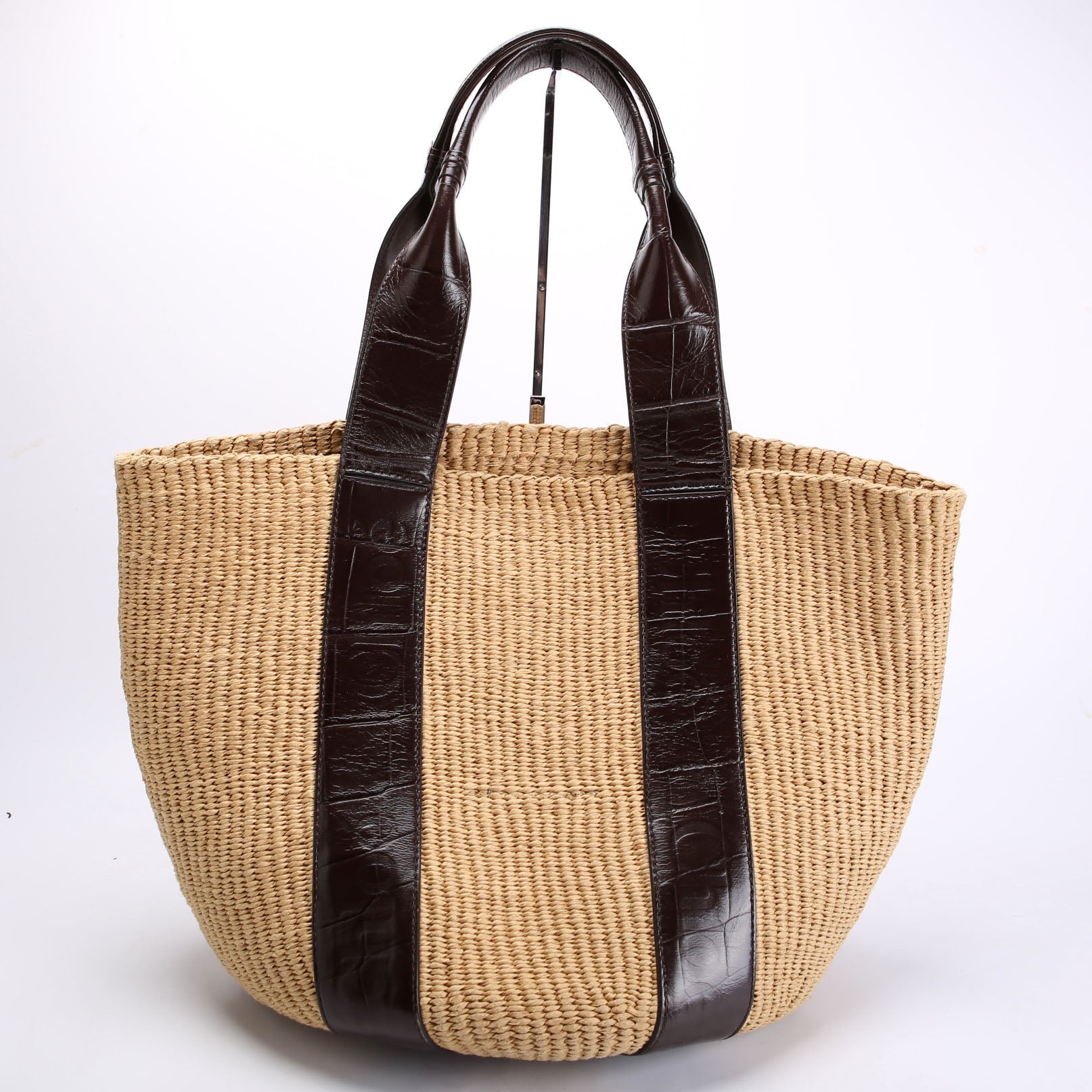 X Mifuko Woody Basket Large Tan/Brown
