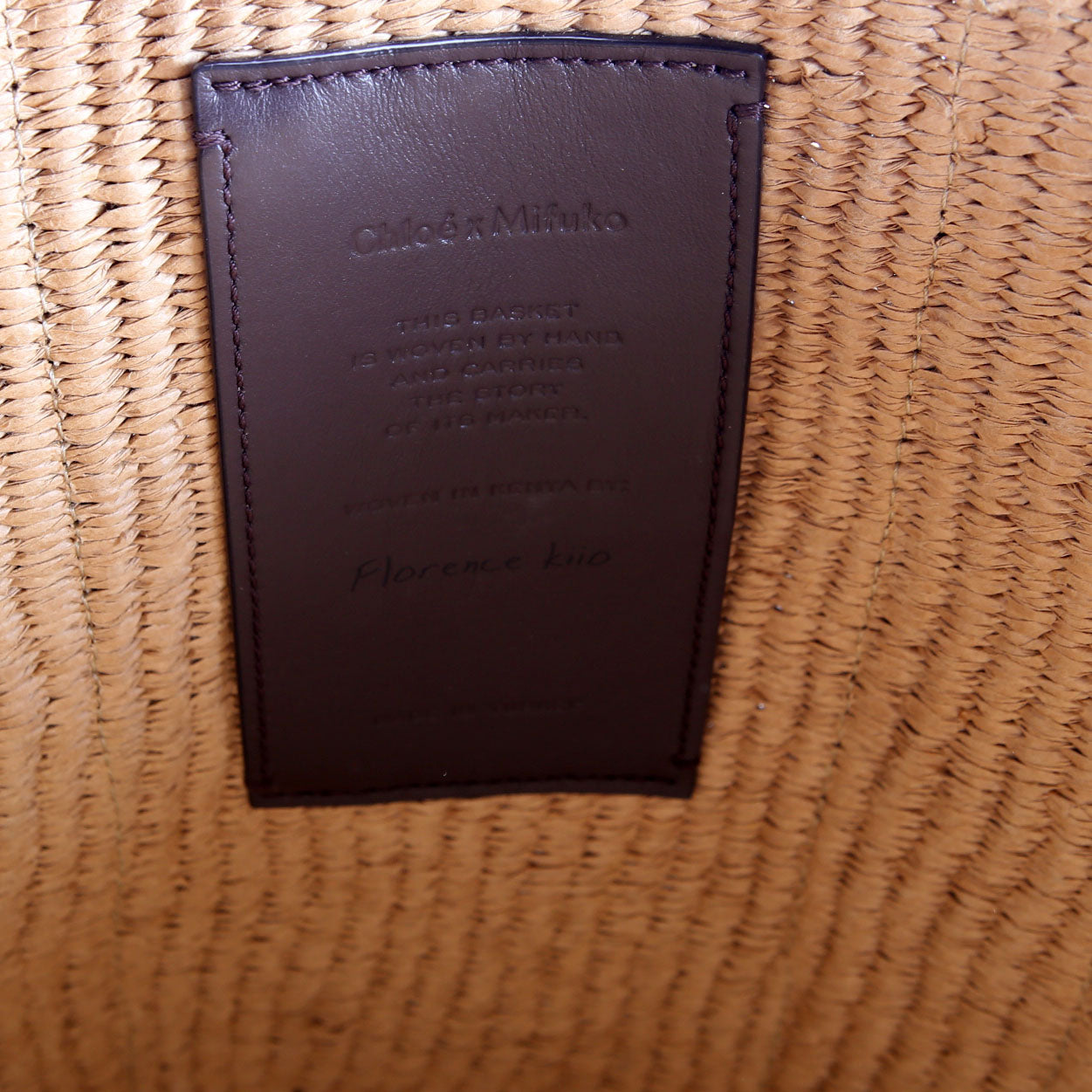 X Mifuko Woody Basket Large Tan/Brown