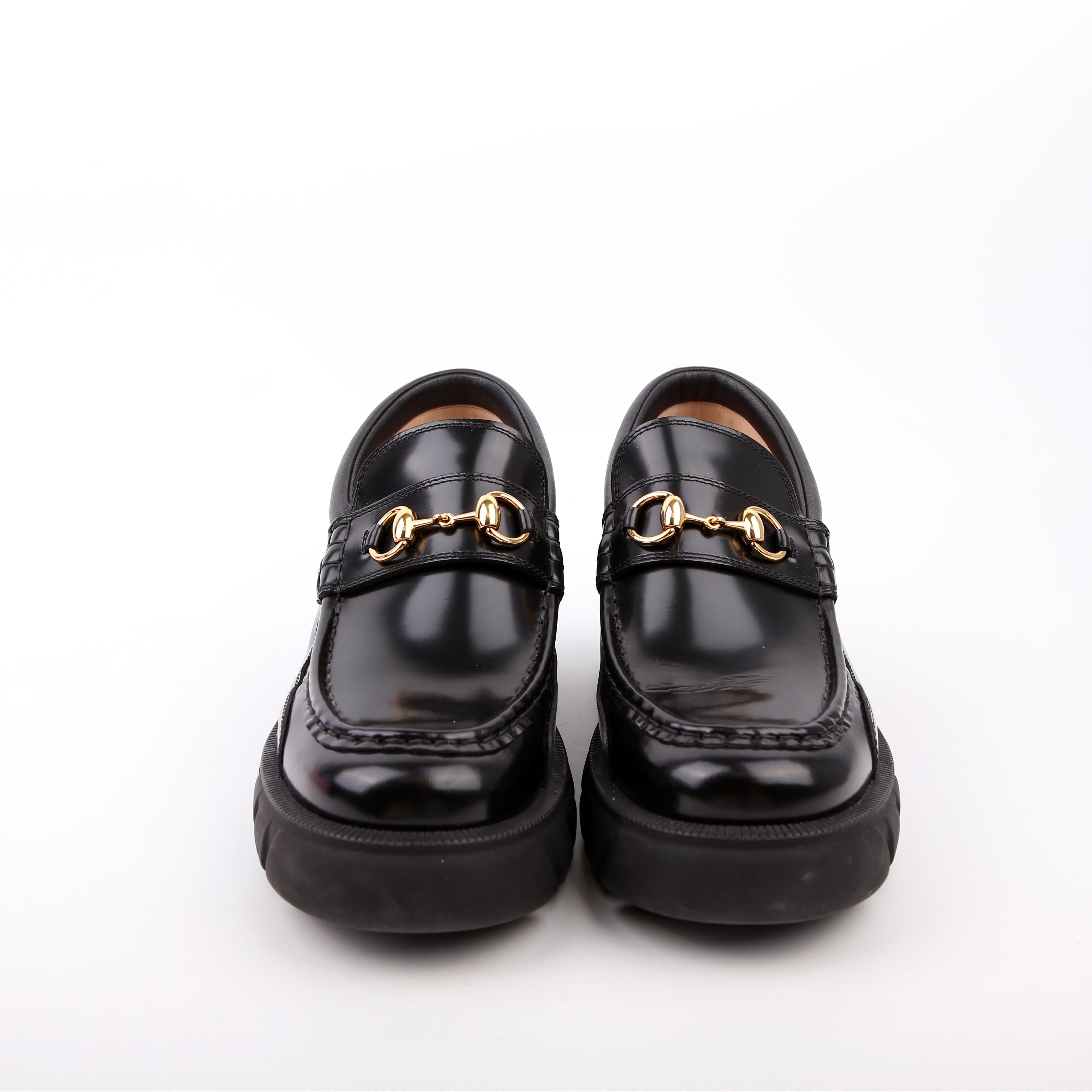 Horsebit Lug Sole Loafers Size 41
