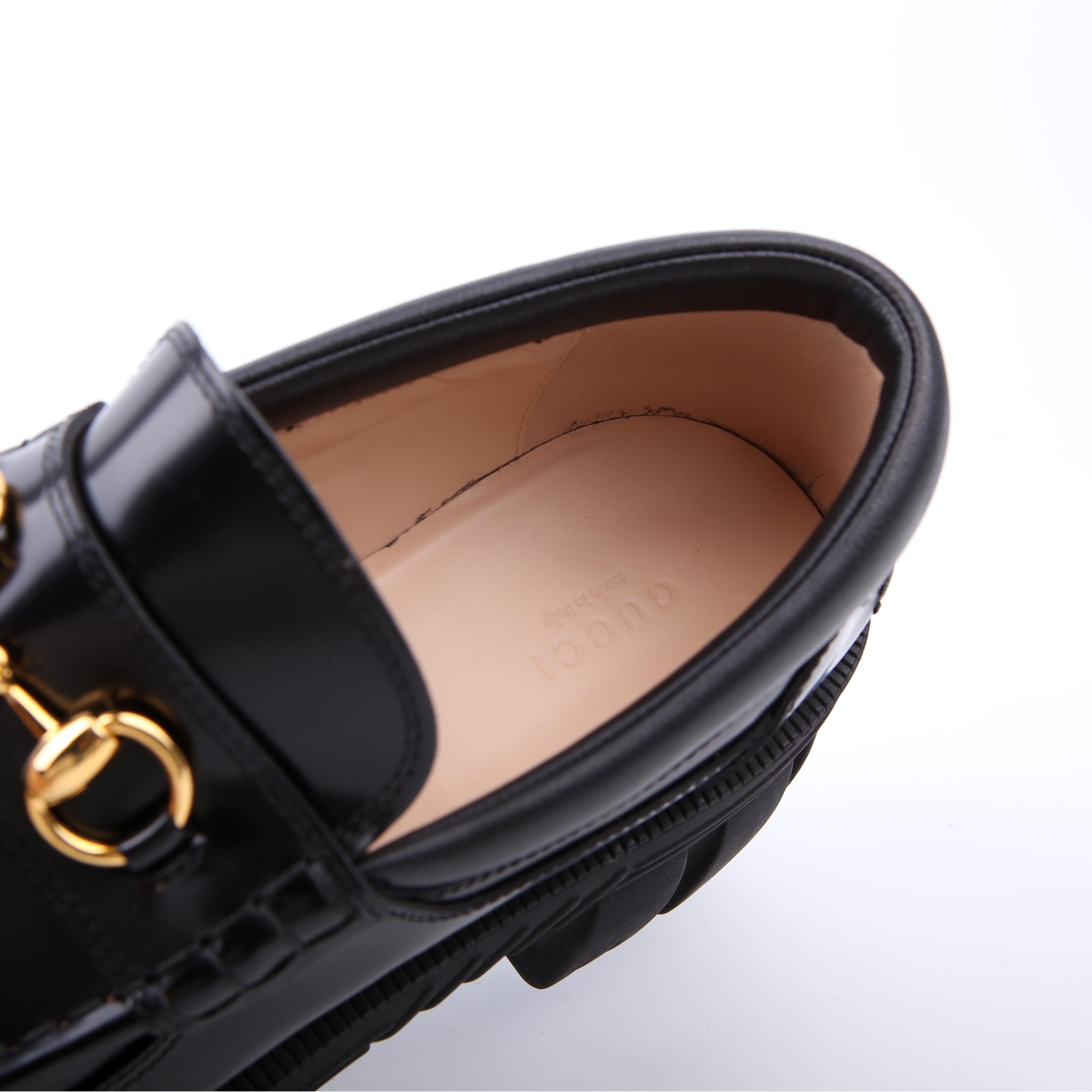 Horsebit Lug Sole Loafers Size 41