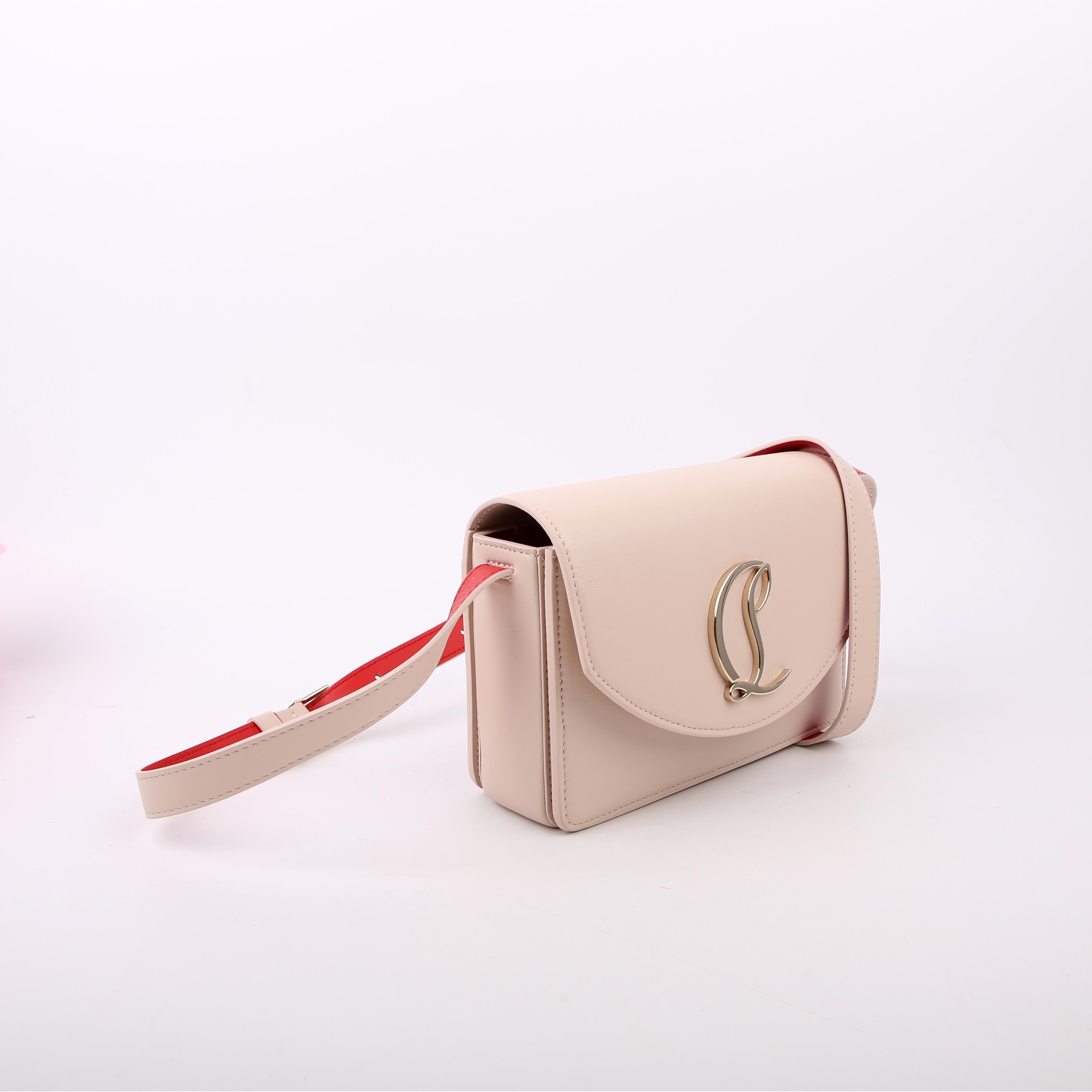 Loubi54 Nappa Small Crossbody Cream