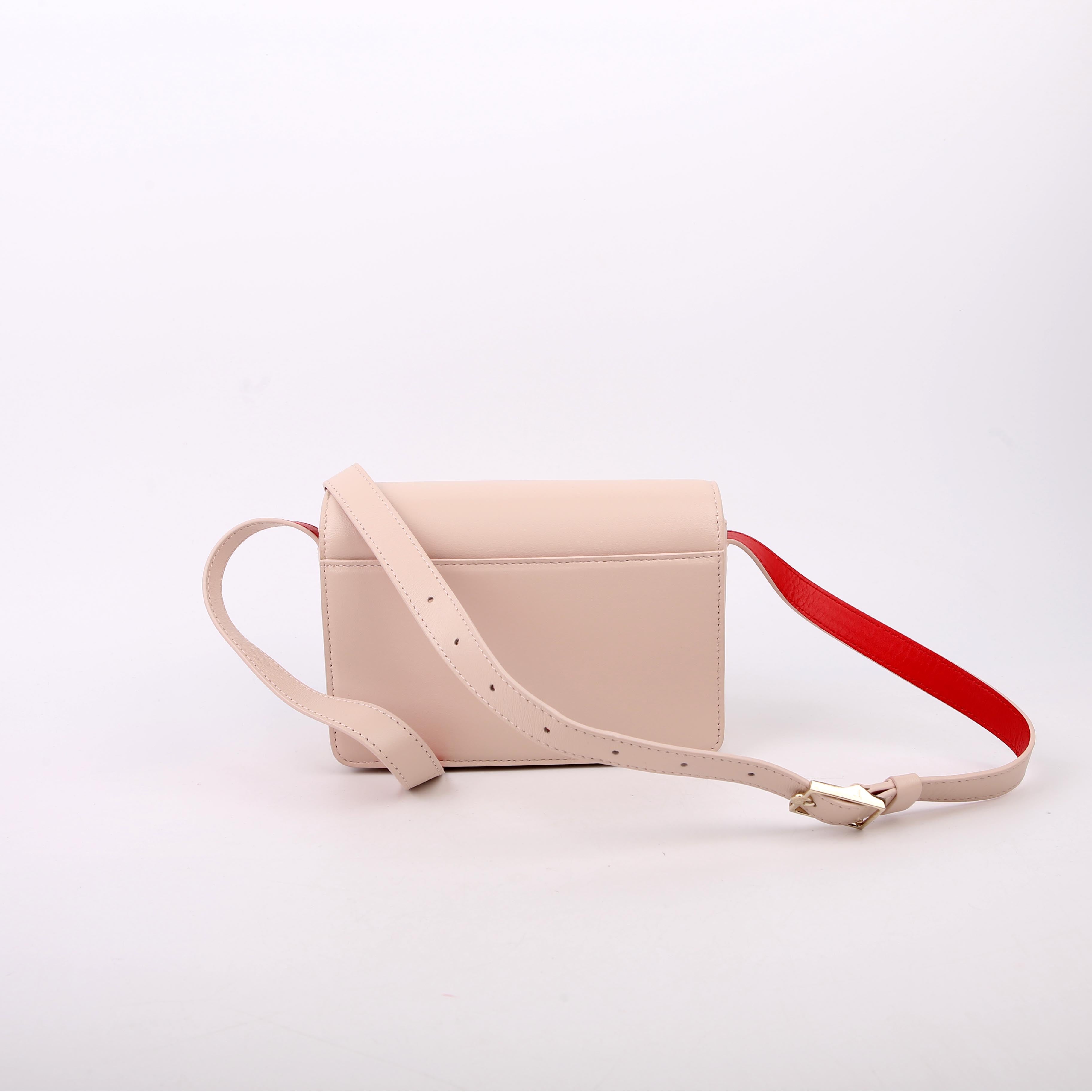 Loubi54 Nappa Small Crossbody Cream