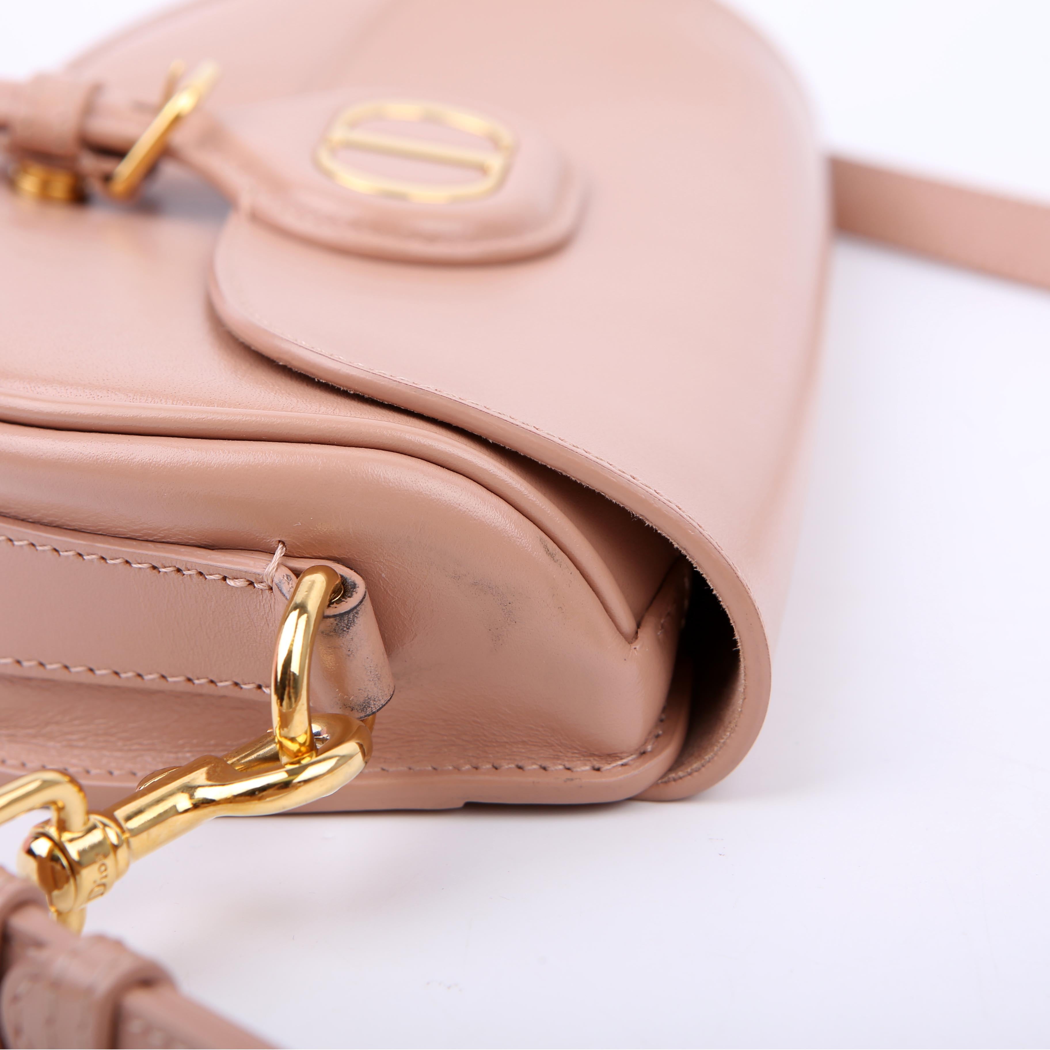 Dior Bobby Bag East-West Calfskin Nude