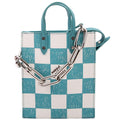 Sac Plat XS Abloh Checkers Teal